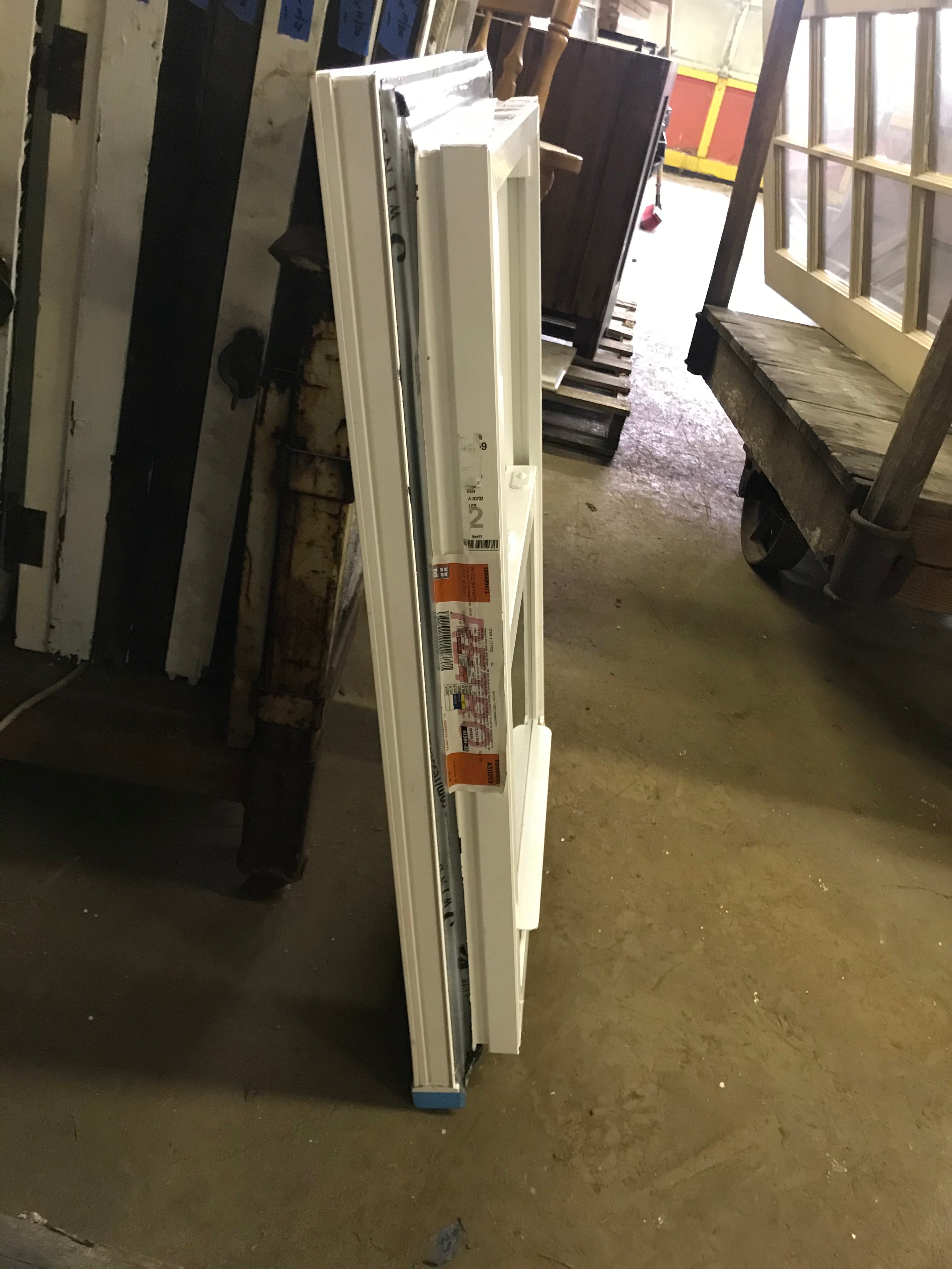 Vinyl replacement window retro fit. 22” w x 32 1/2” x 3 3/4”