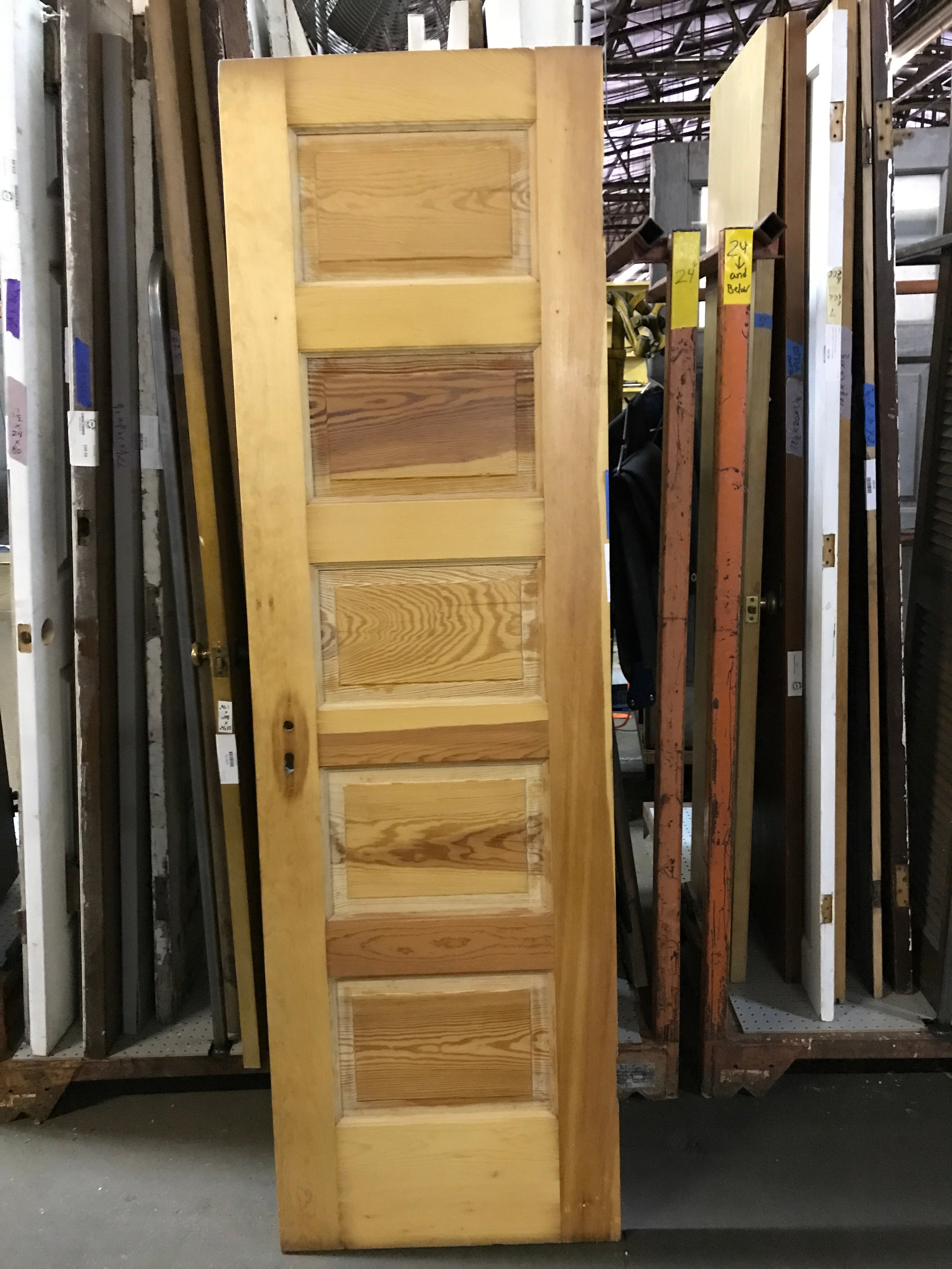 Five Panel Wood Door 24" x 79 3/4" x 1 1/4"