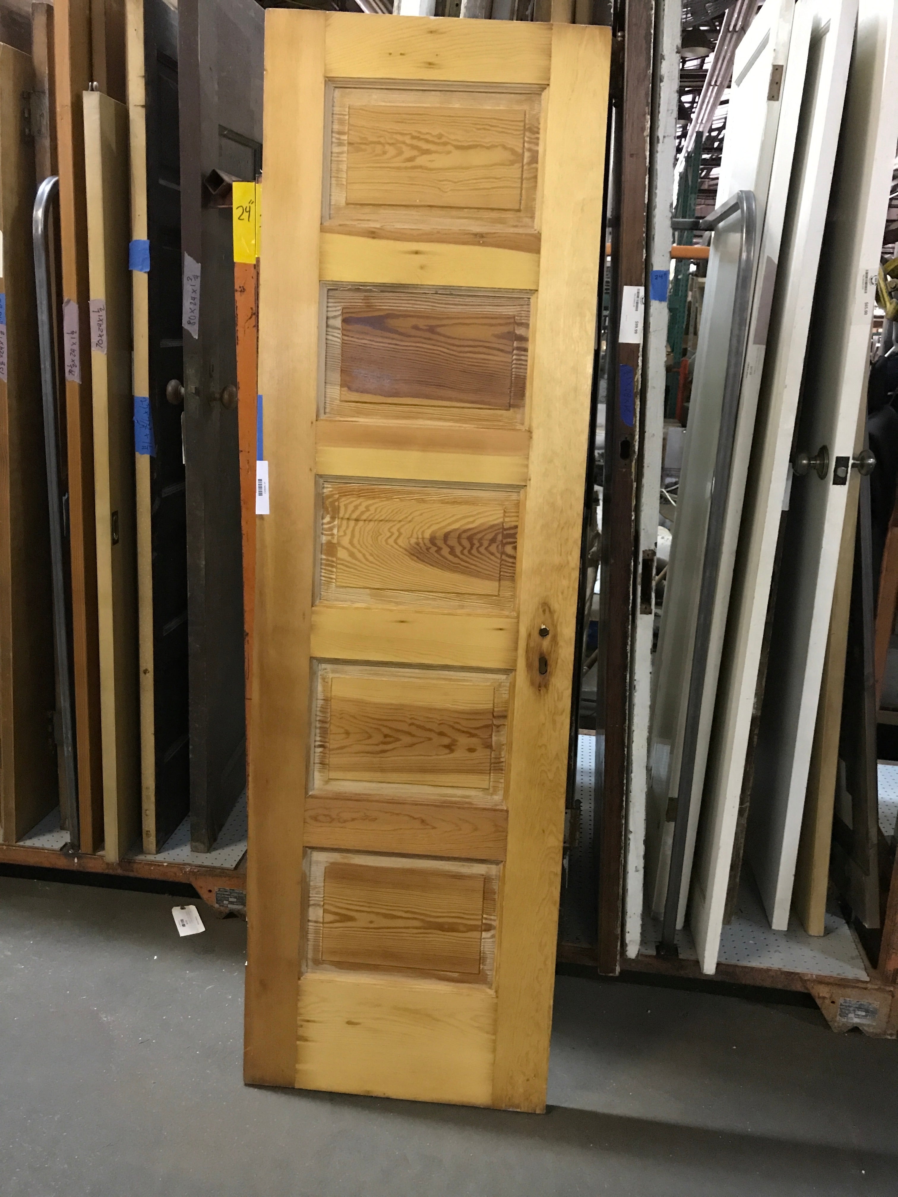 Five Panel Wood Door 24" x 79 3/4" x 1 1/4"