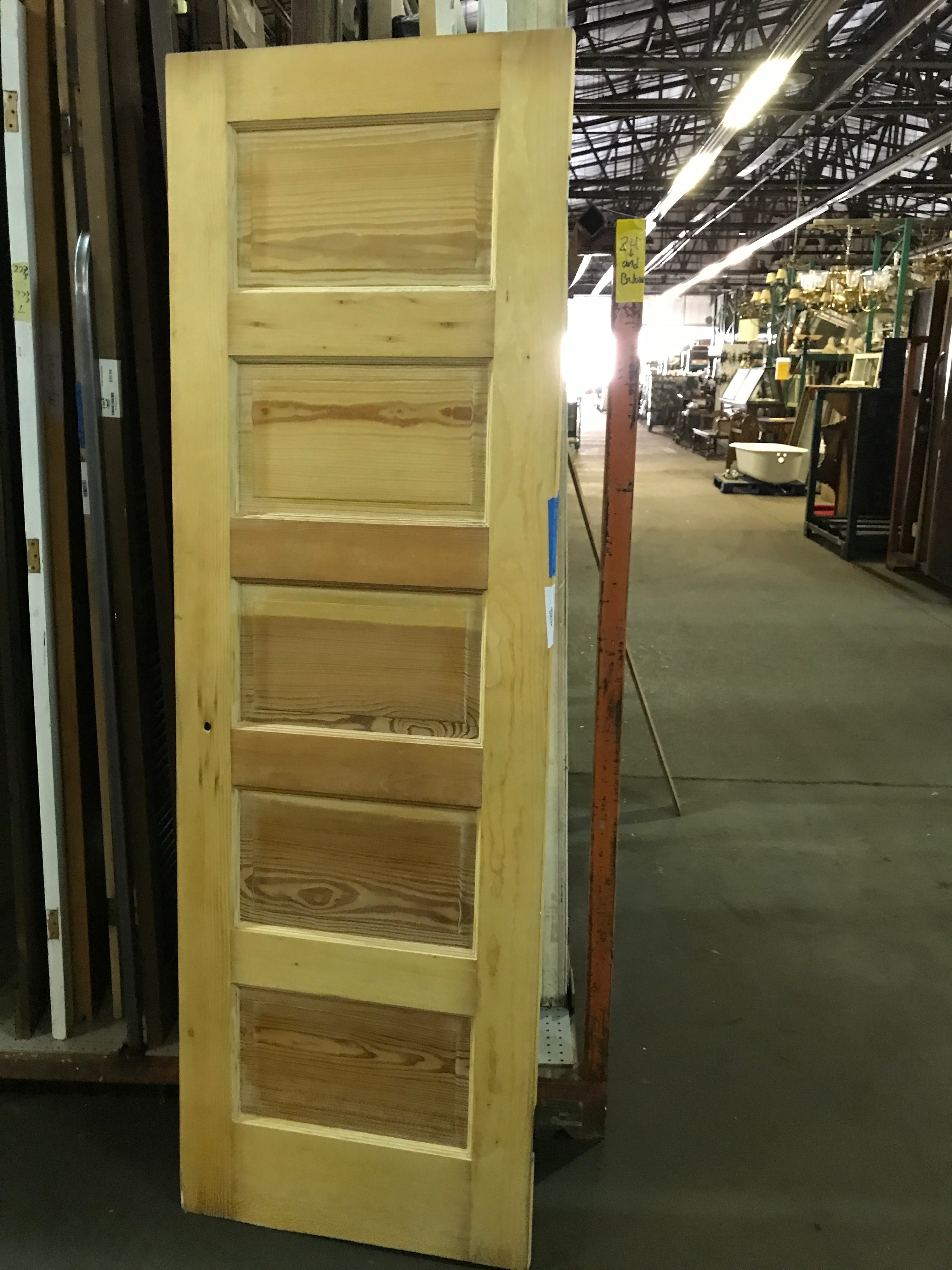 Five Panel  Wood Door 25 5/8"