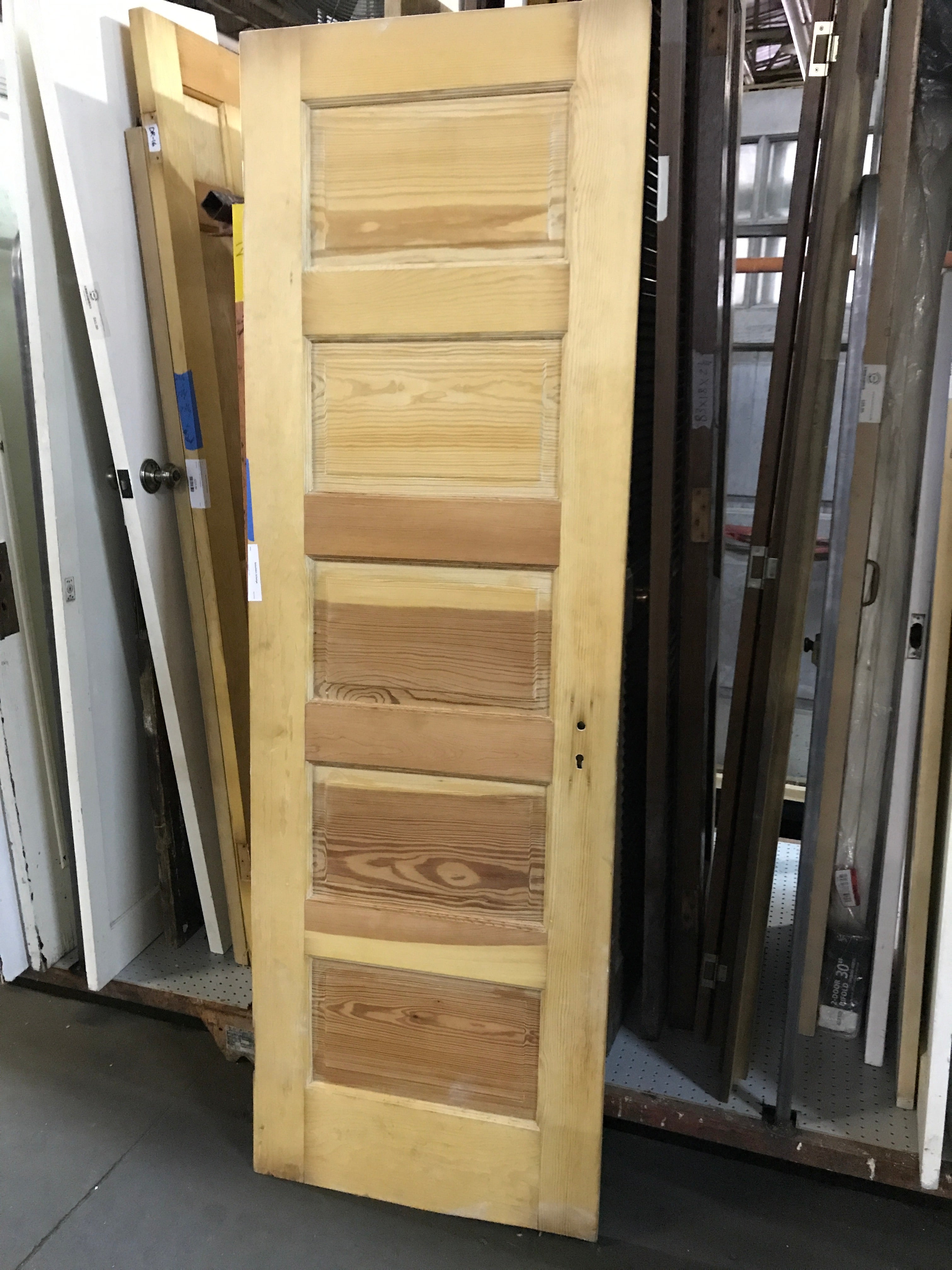 Five Panel  Wood Door 25 5/8"