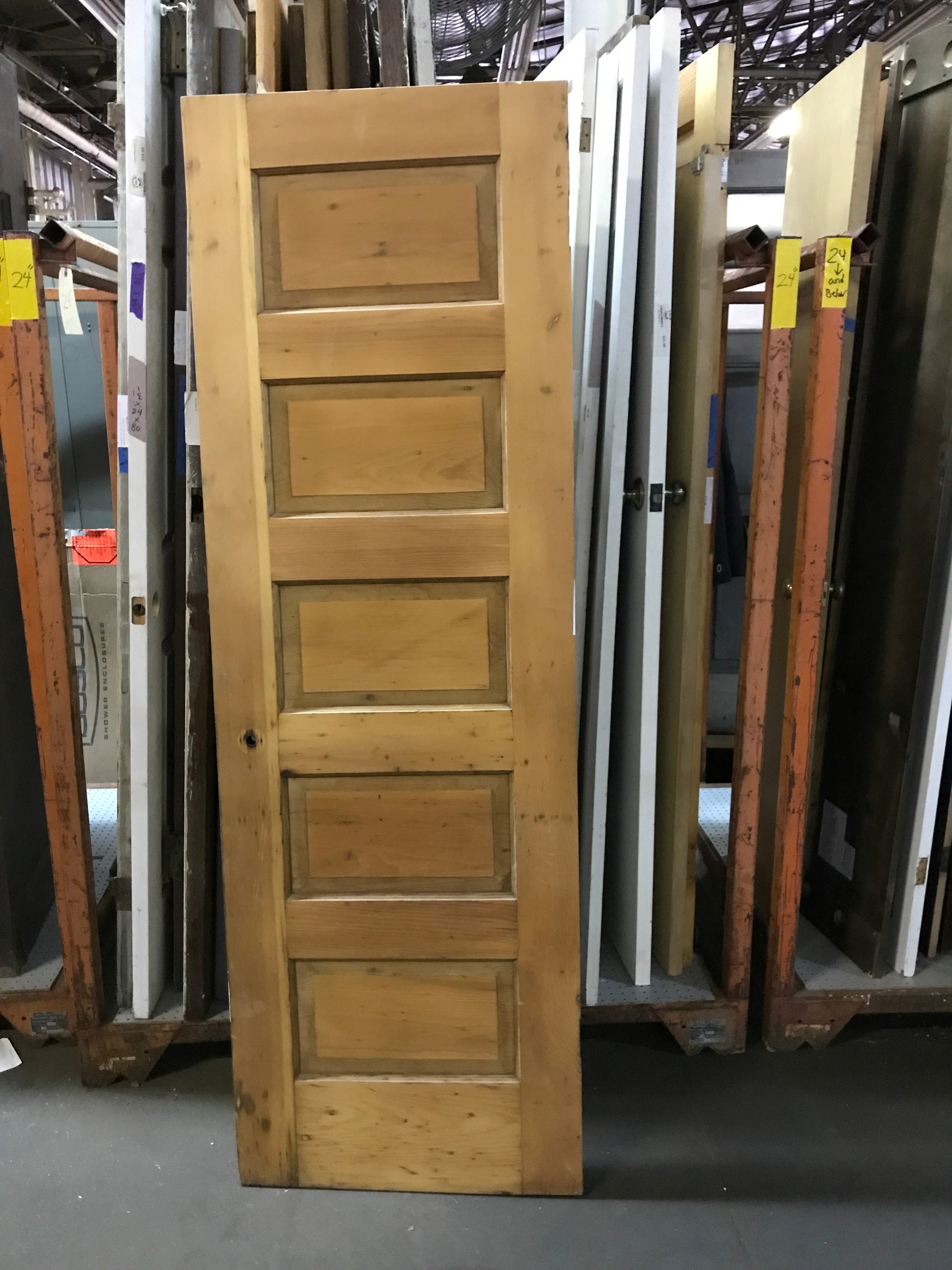 Five Panel Wood Door 25 7/8