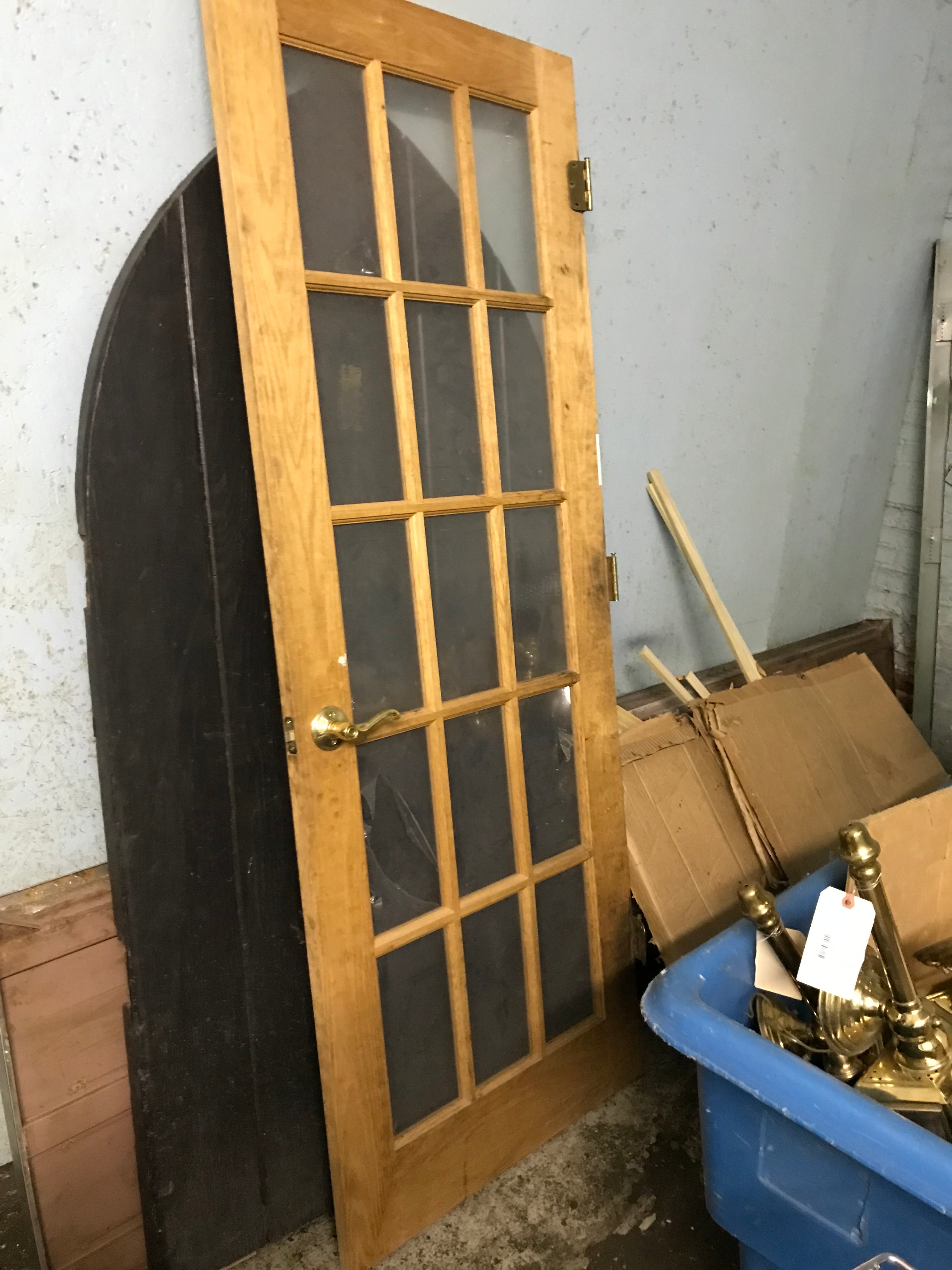 15 Lite Door with Brass Hardware 30"