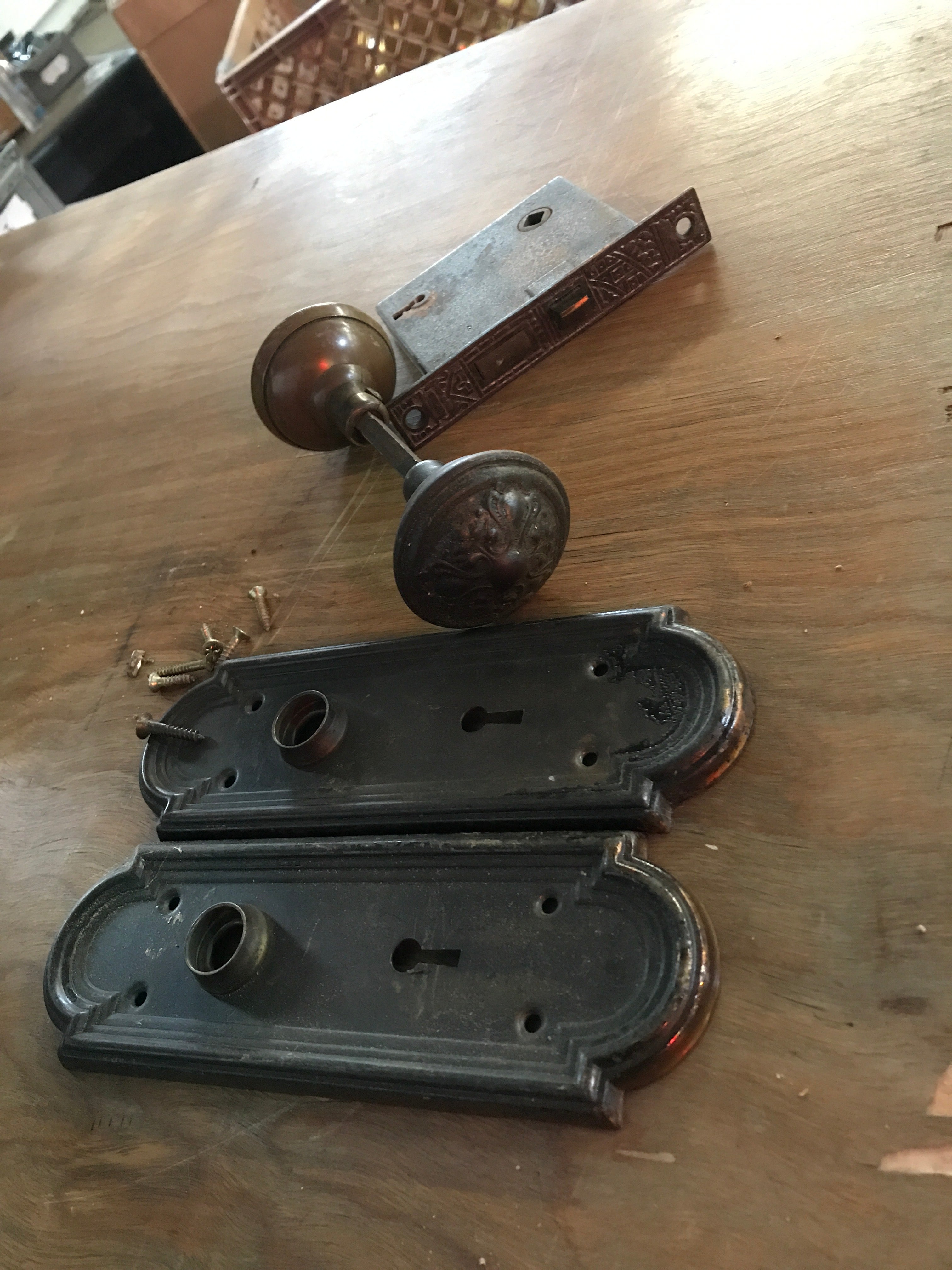 Vintage Lockset and Hardware Set