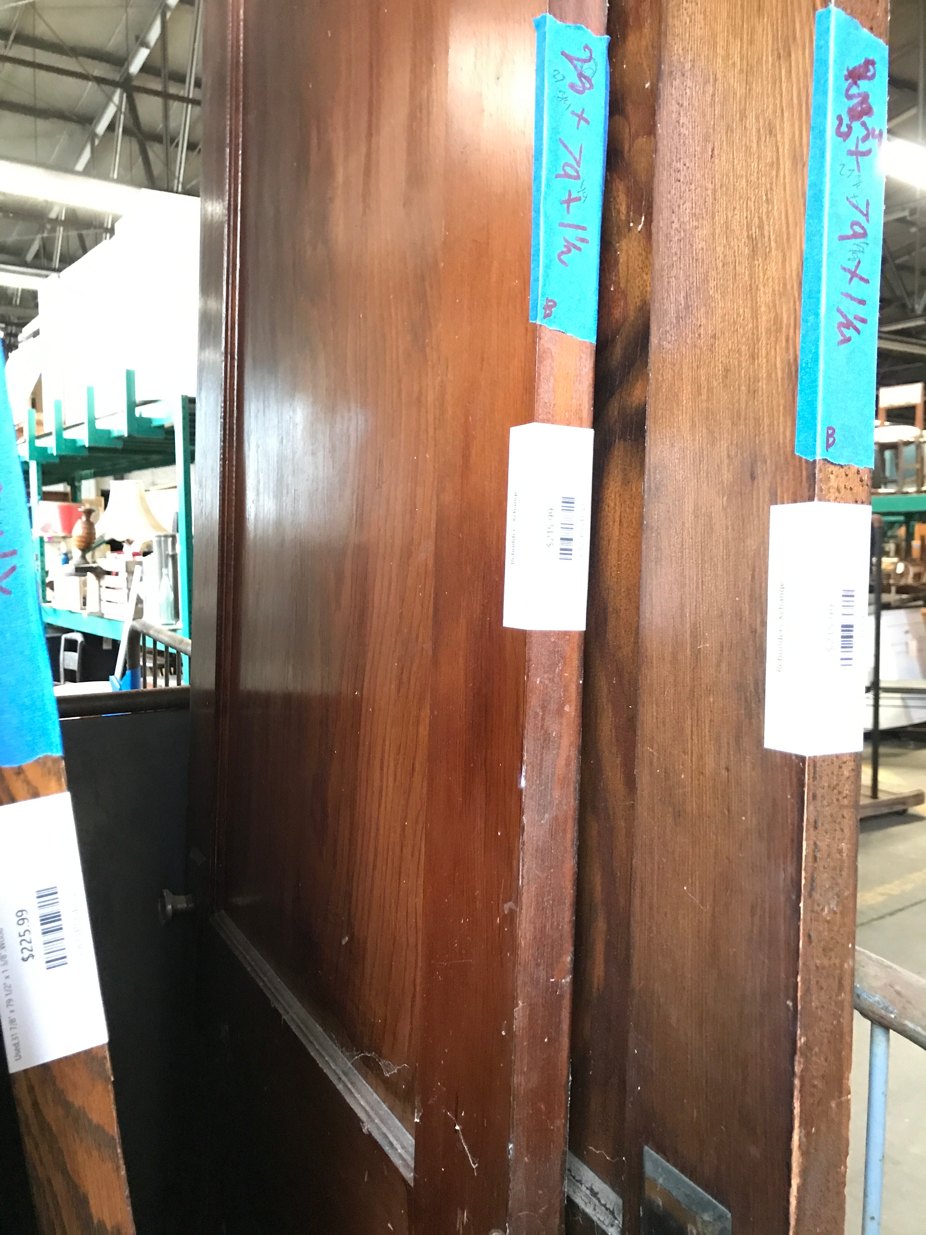 2 Panel Door with 1 Glass Door Knobs