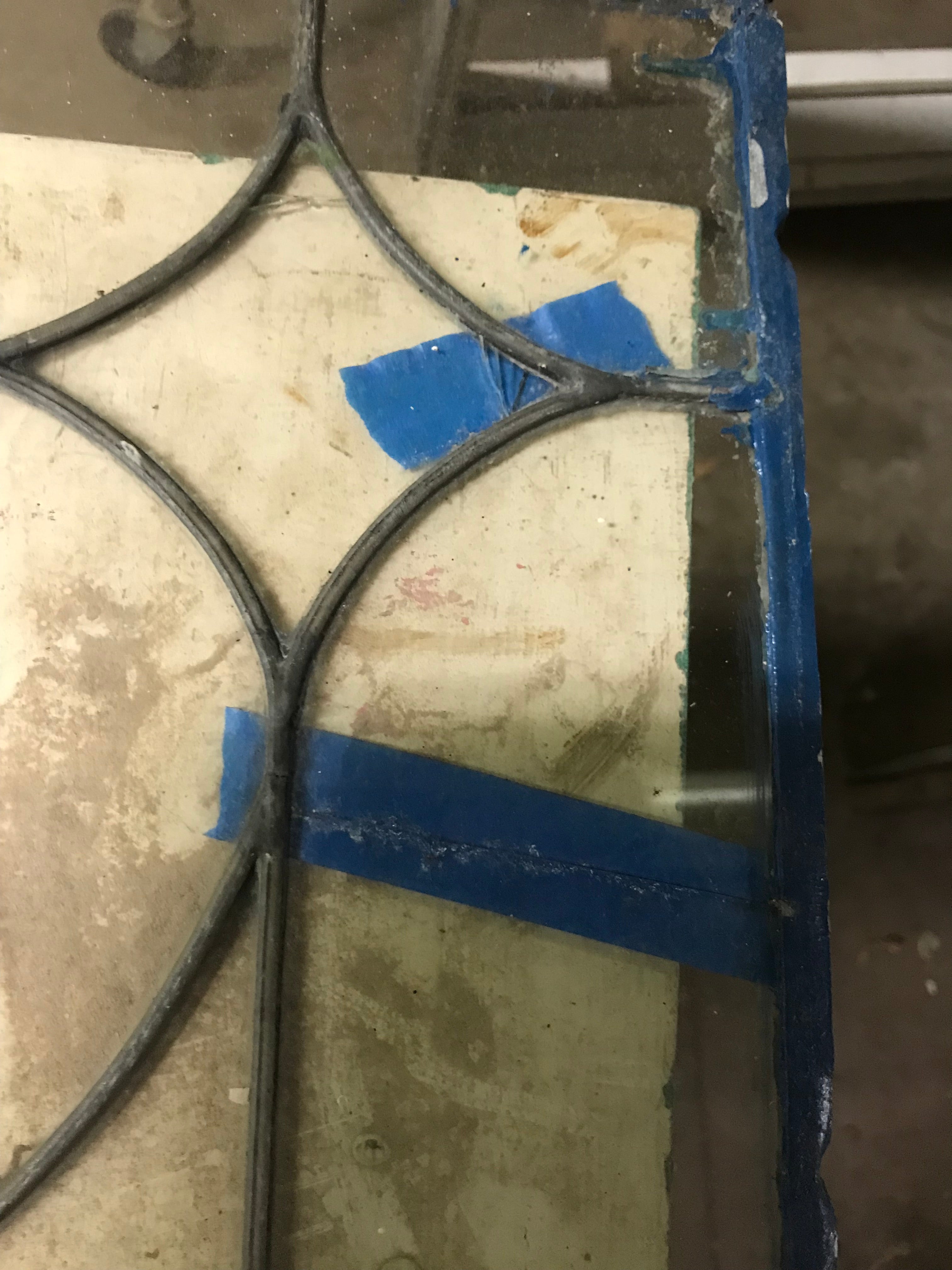 Leaded Glass Window 20" x 24" No Frame