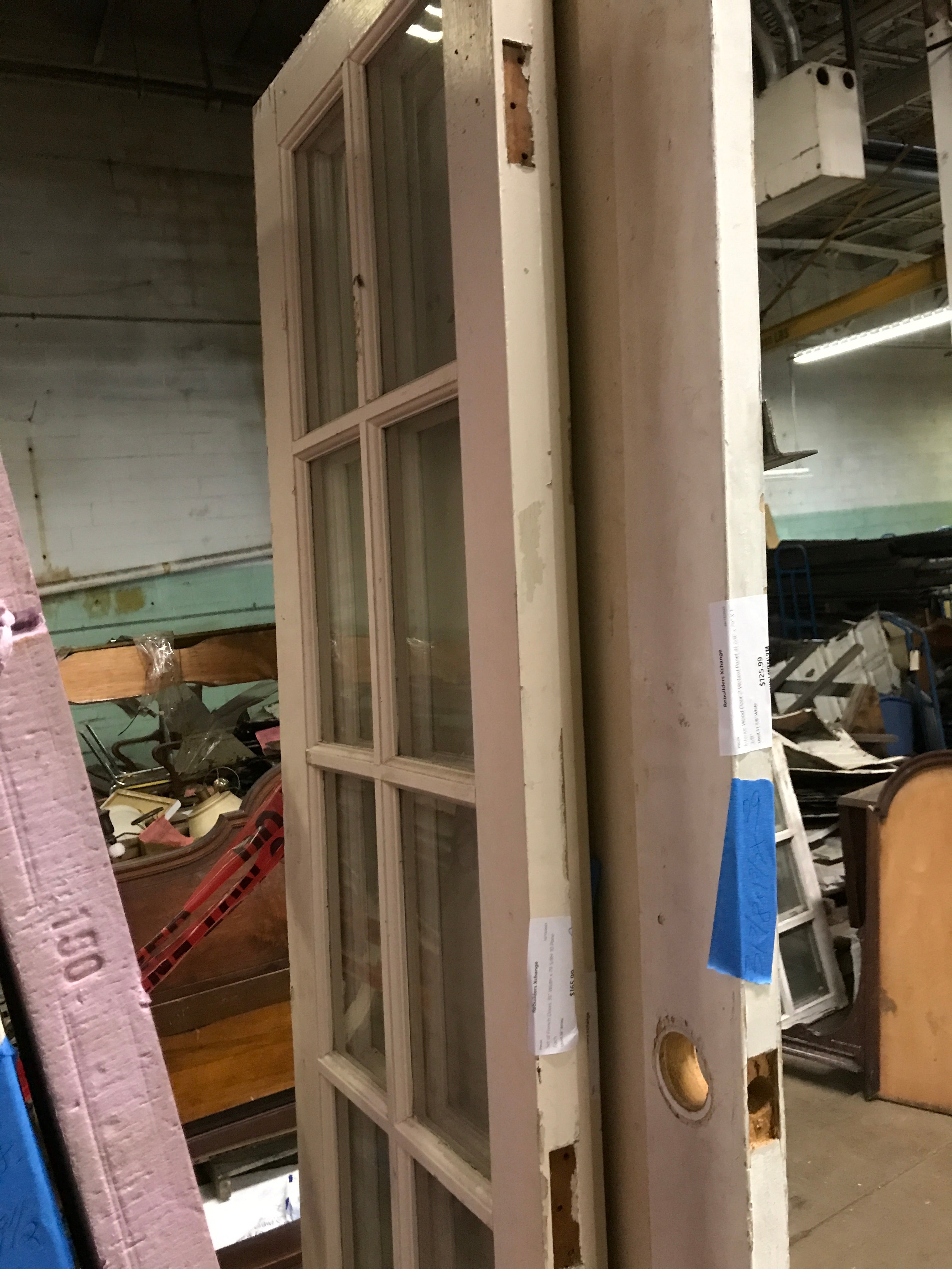 Set of French Doors 36" Width x 79 5/8H 10 Pane Each