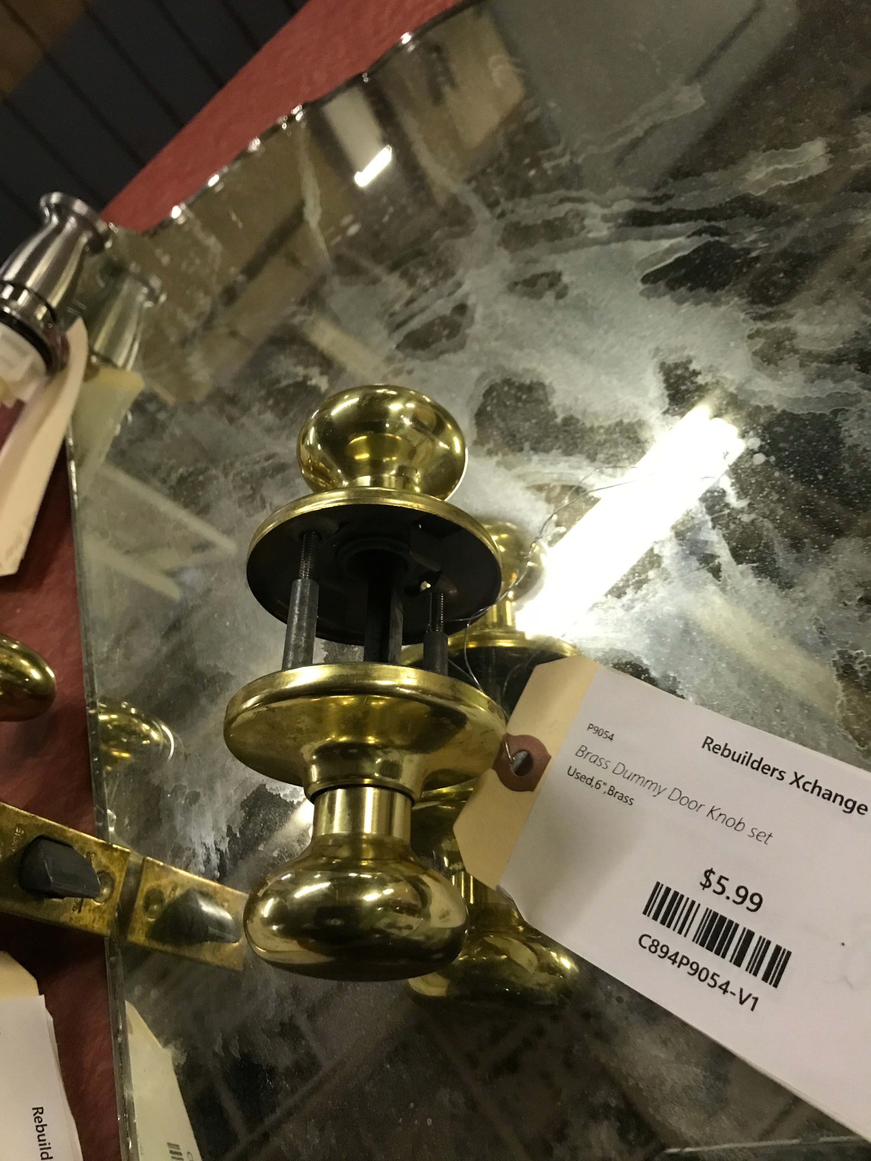 Brass Dummy Door Knob set