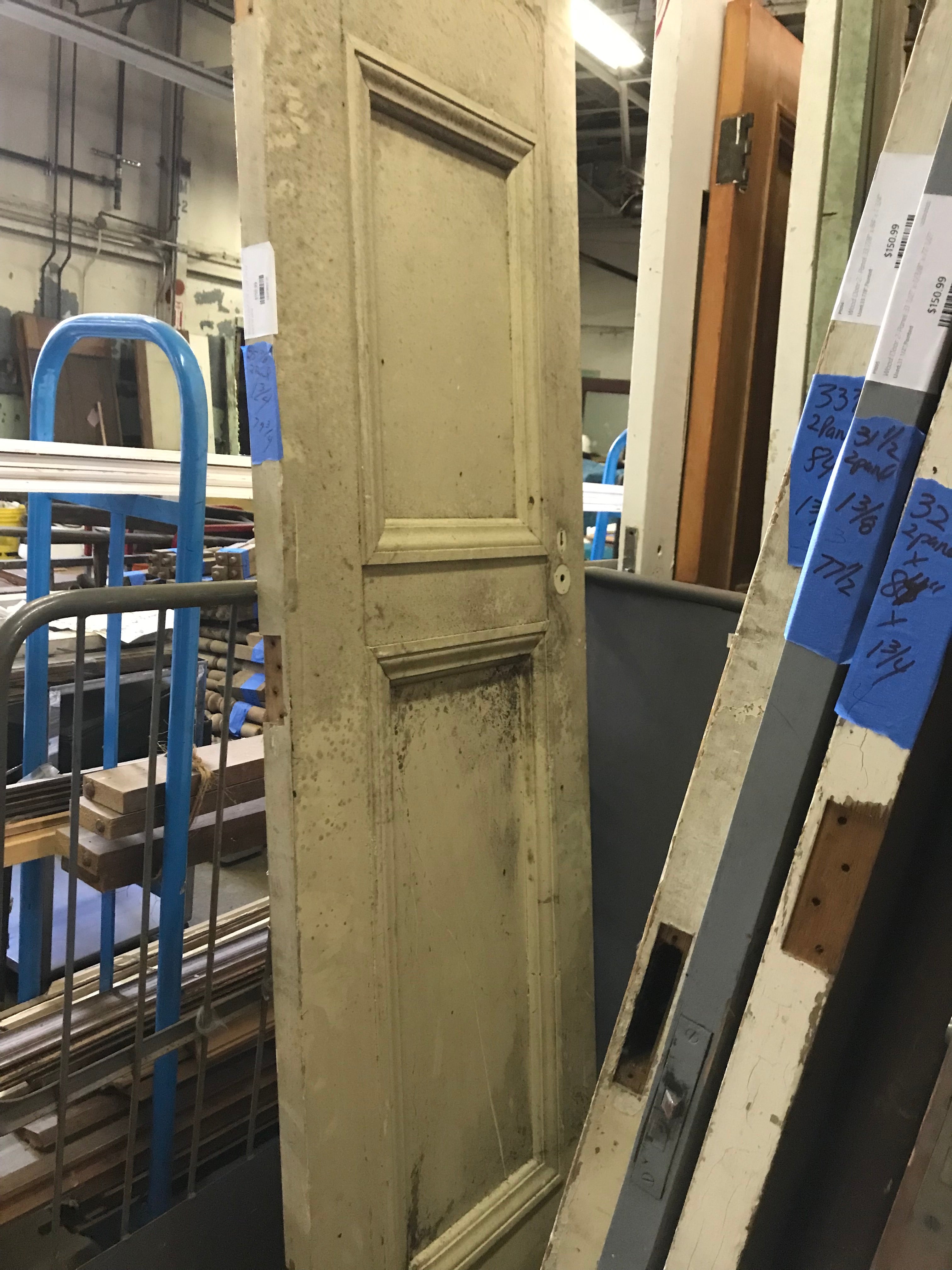 Wood Door  2 panel 25 7/8" x 1 3/4" x 79 3/4"