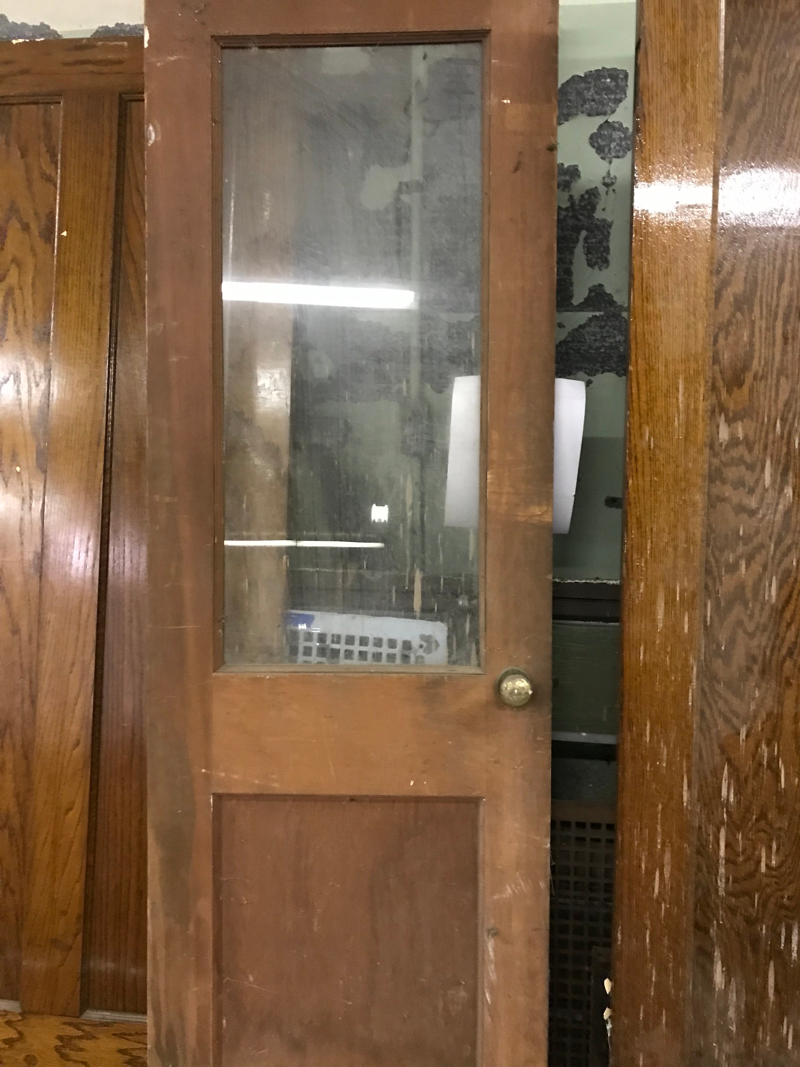 Wood Door with Glass Panel 25 7/8" x 80" x 1 3/8"