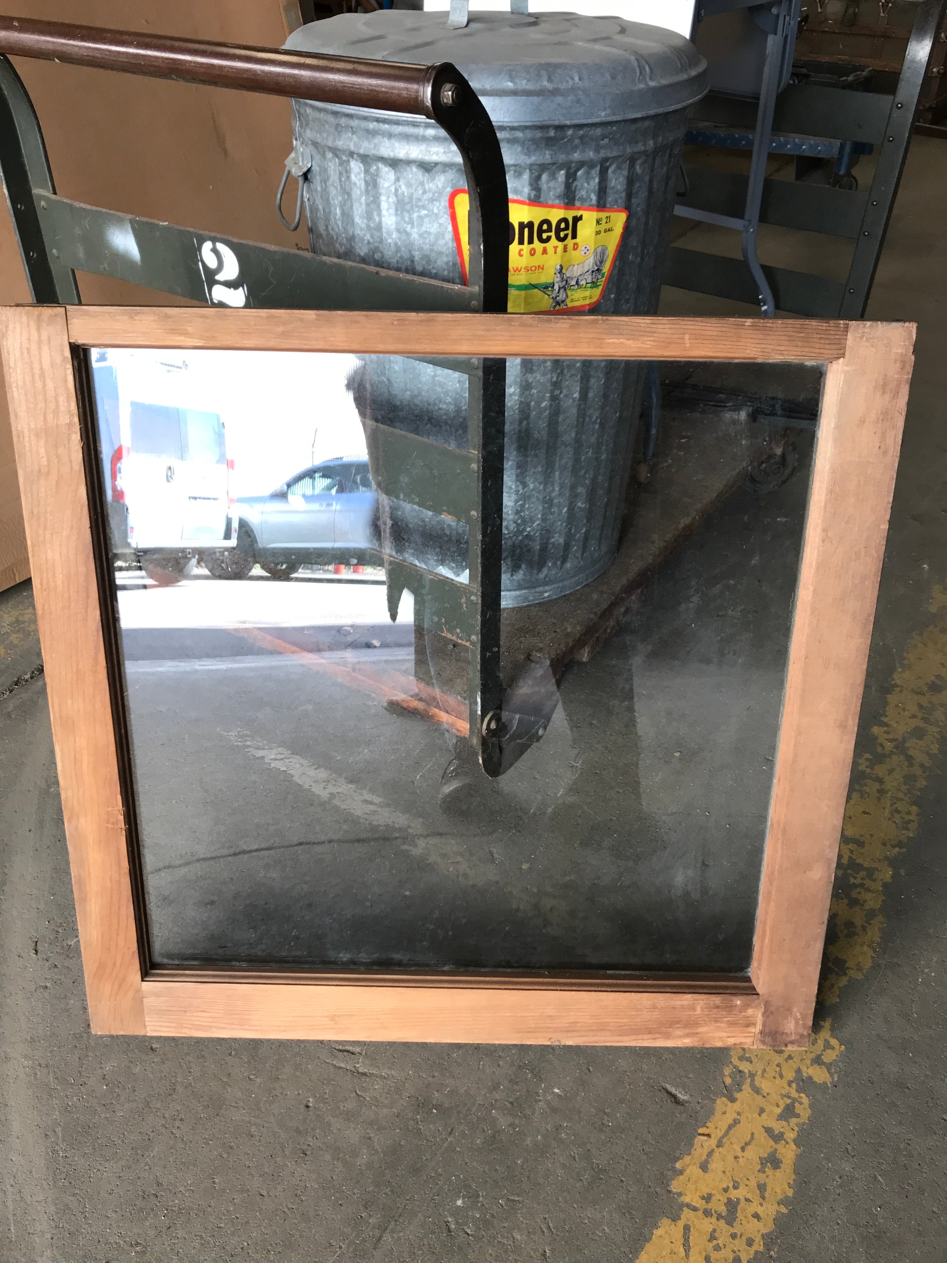 Window frame with glass