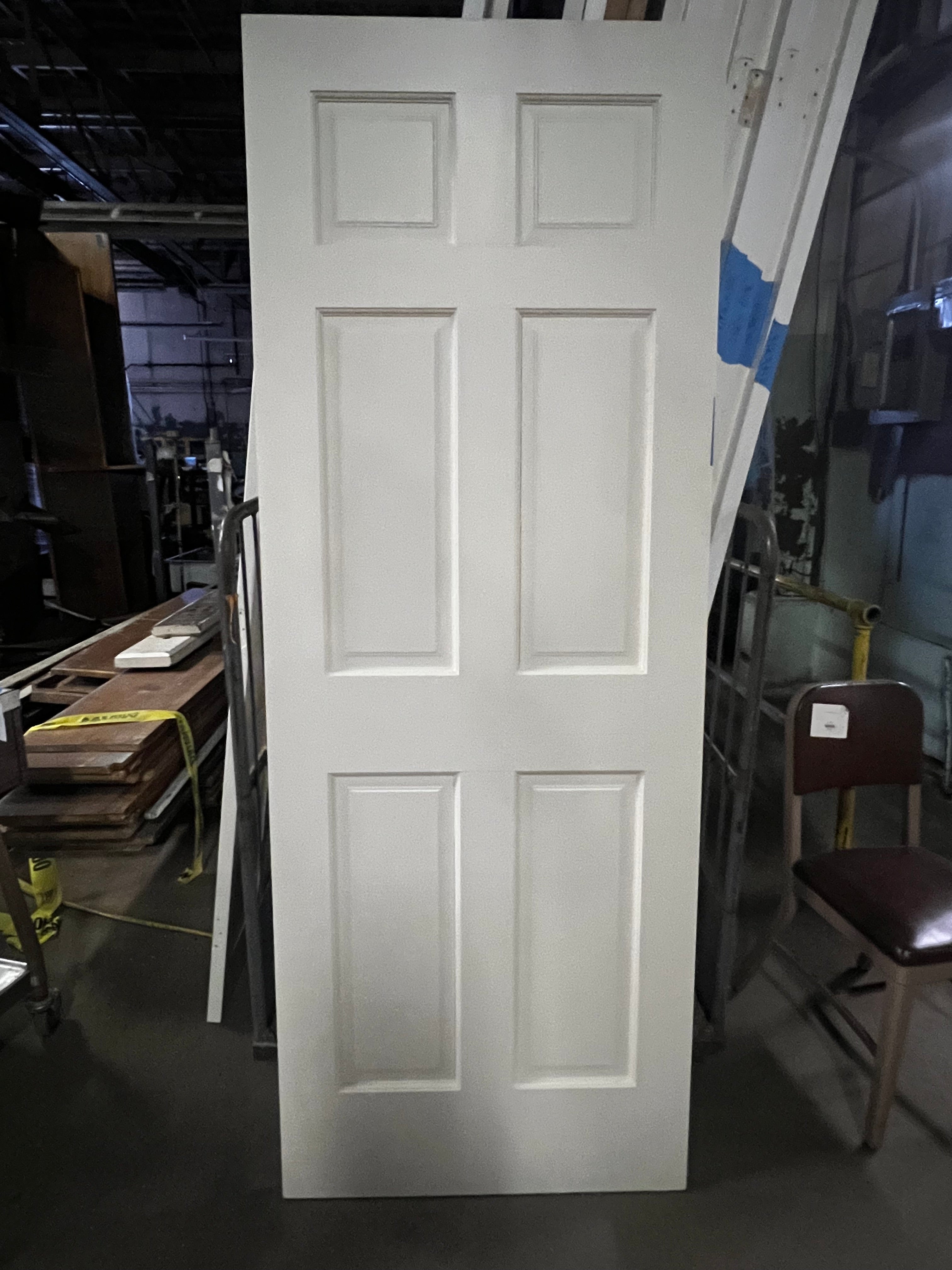 6 Panel Painted Wood Door (30”)