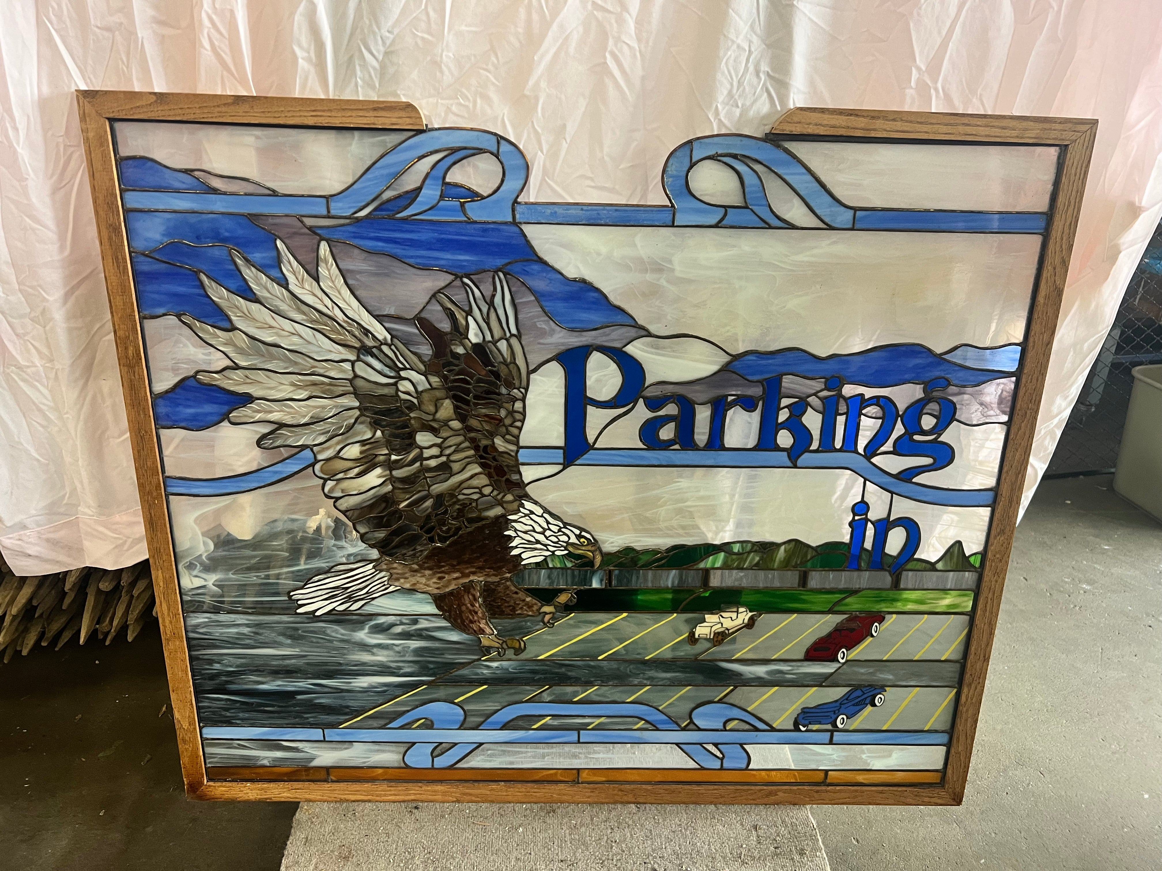 Parking In Stained Glass Window