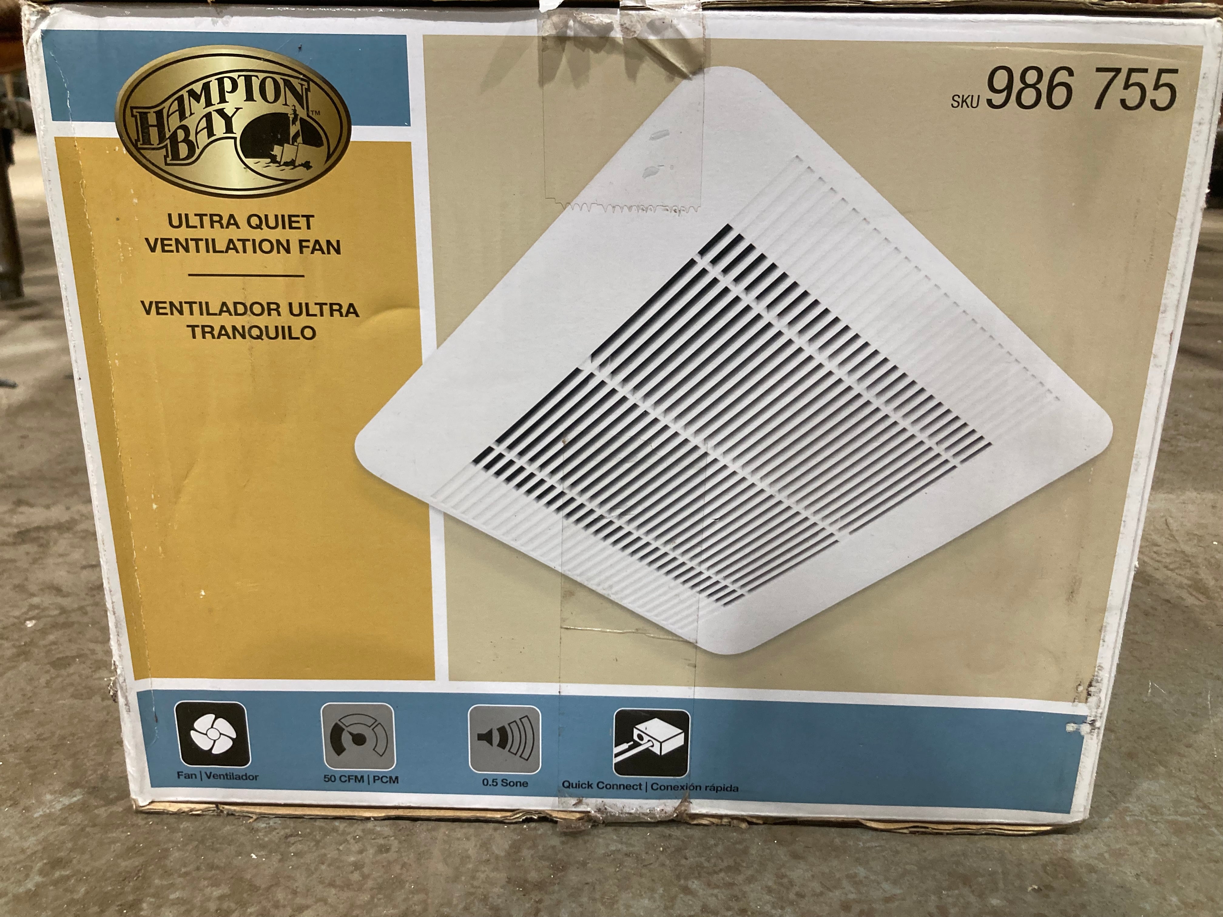 Hampton Bay Ultra Quiet Ventilation Fan (Model SKU 986 755)