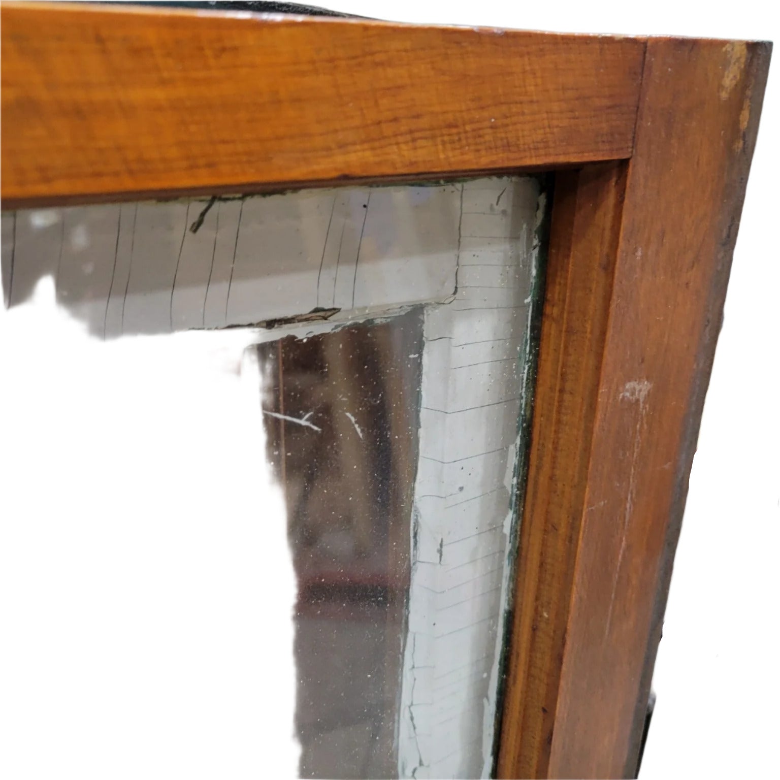 Antique Wooden Window Sashes (Set of 2)