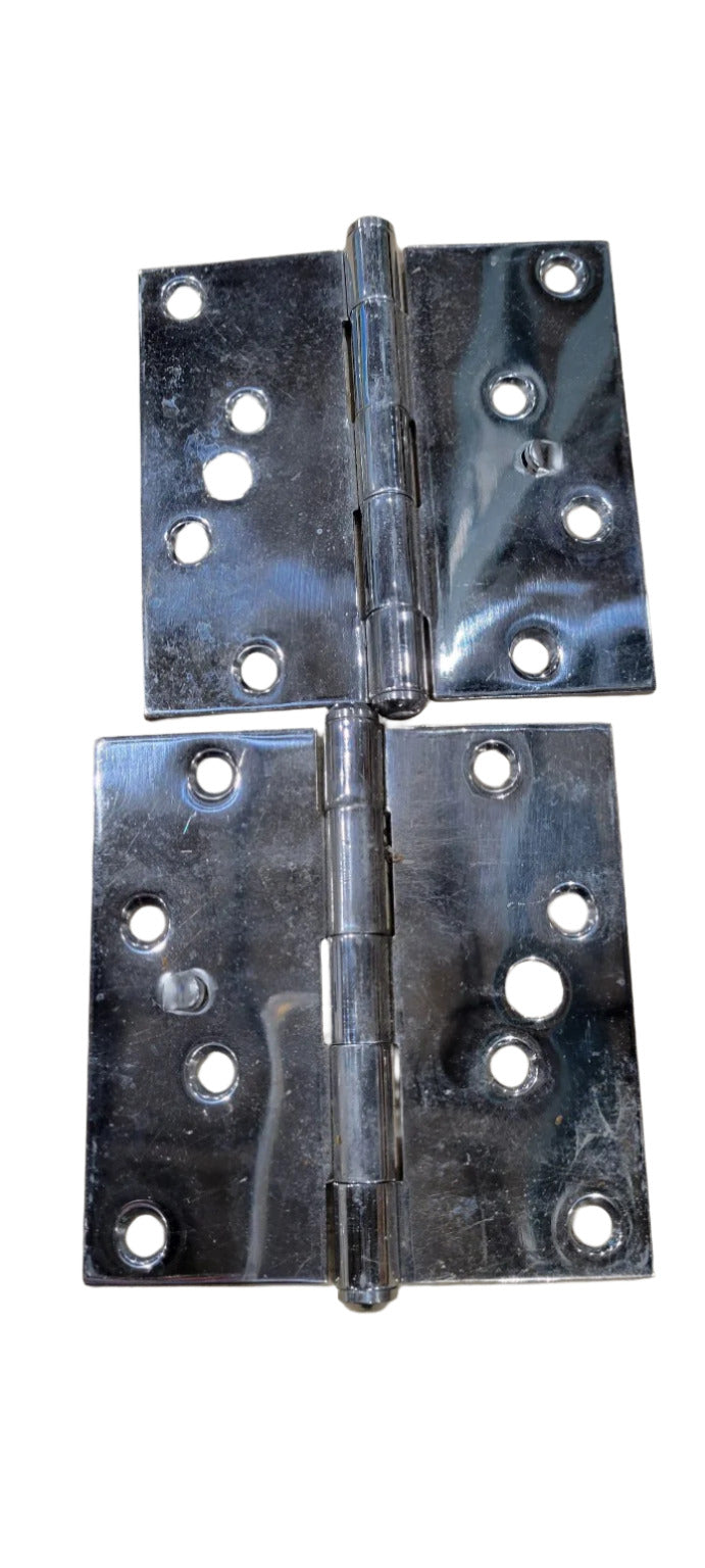 Chrome-Plated Heavy-Duty Door Hinges (Pair)