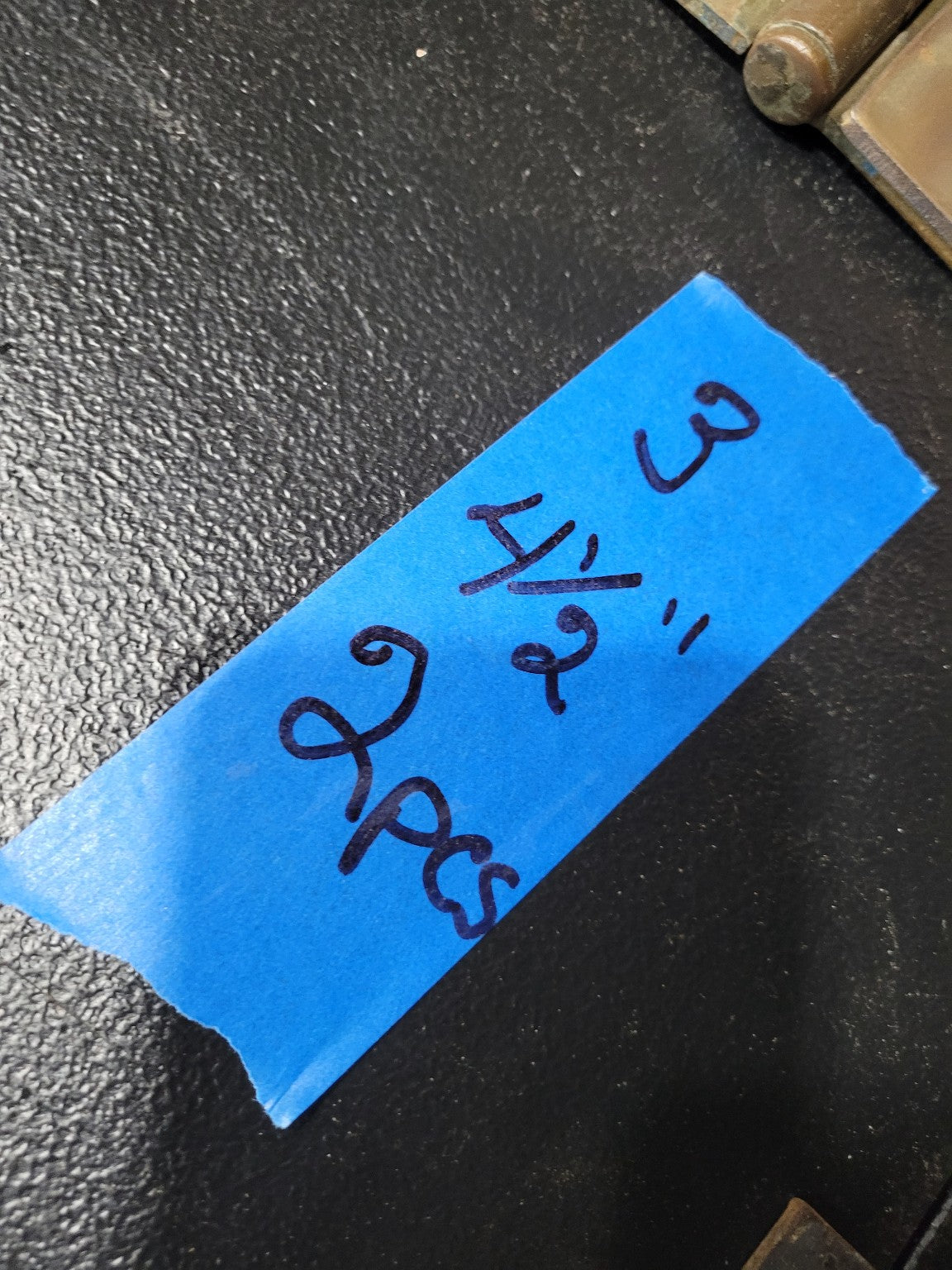 Pair of Brass Door Hinges