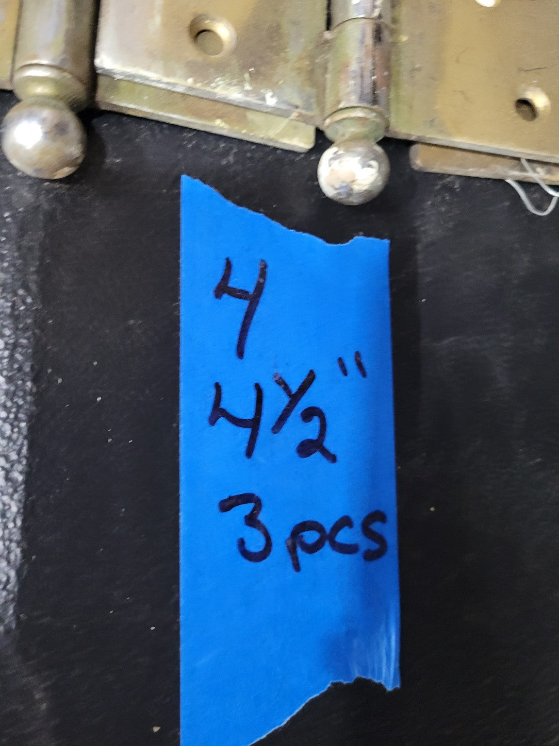 Vintage Brass Door Hinges (3 available)