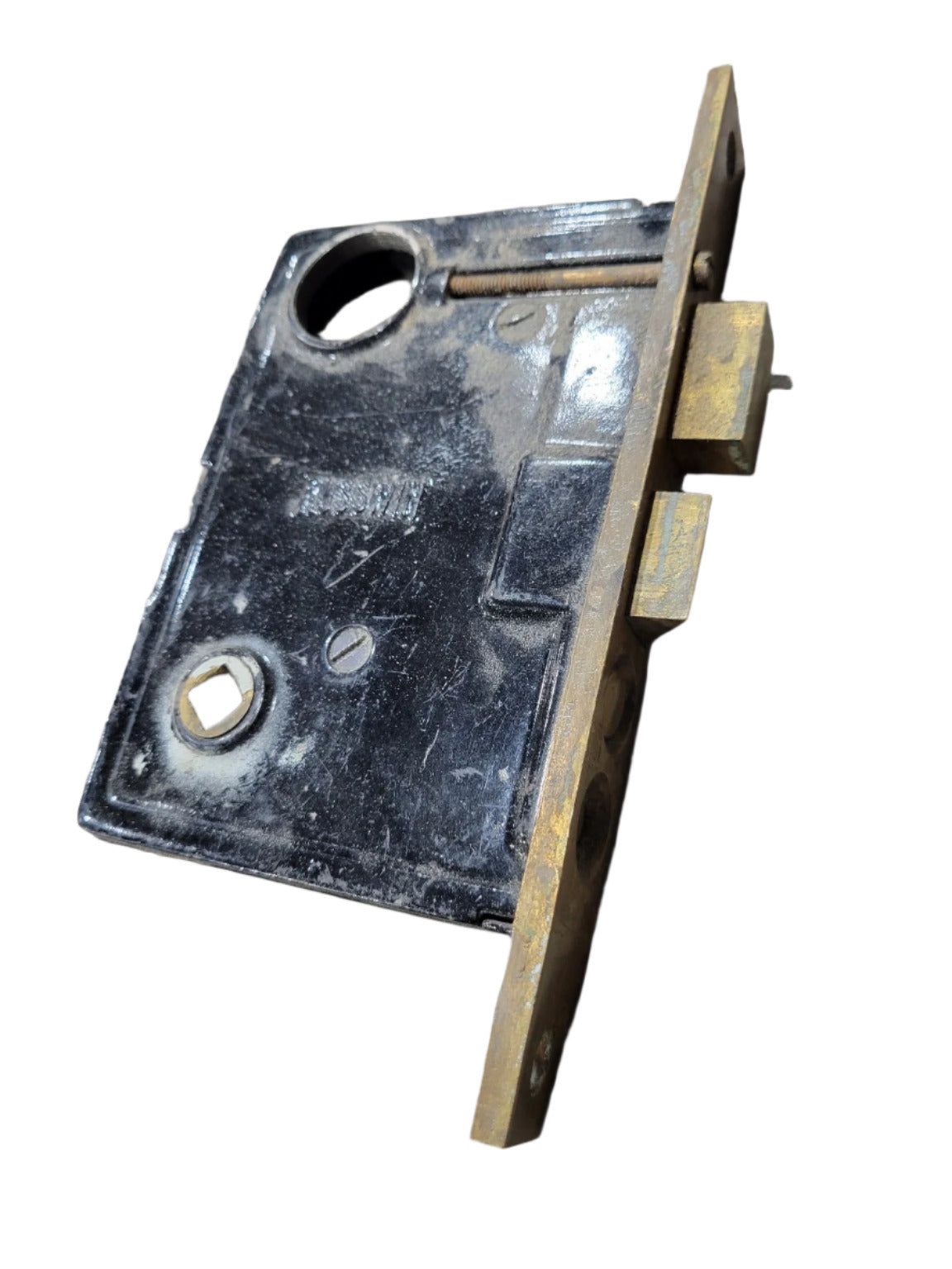 Russwin Mortise Lock Body – Brass & Steel Construction