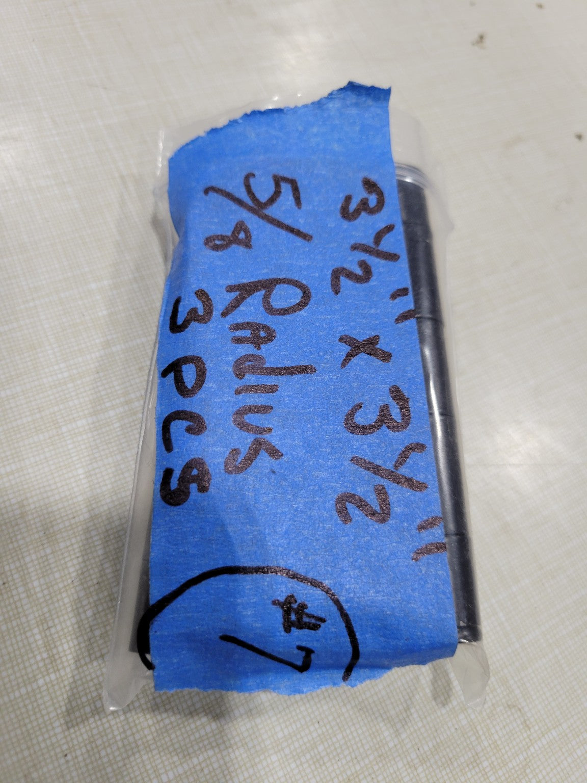 Set of 3 Matte Black Door Hinges