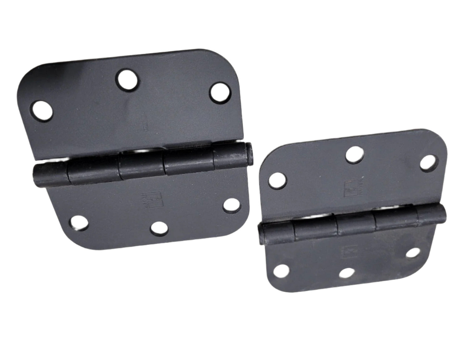 Pair of Matte Black Door Hinges