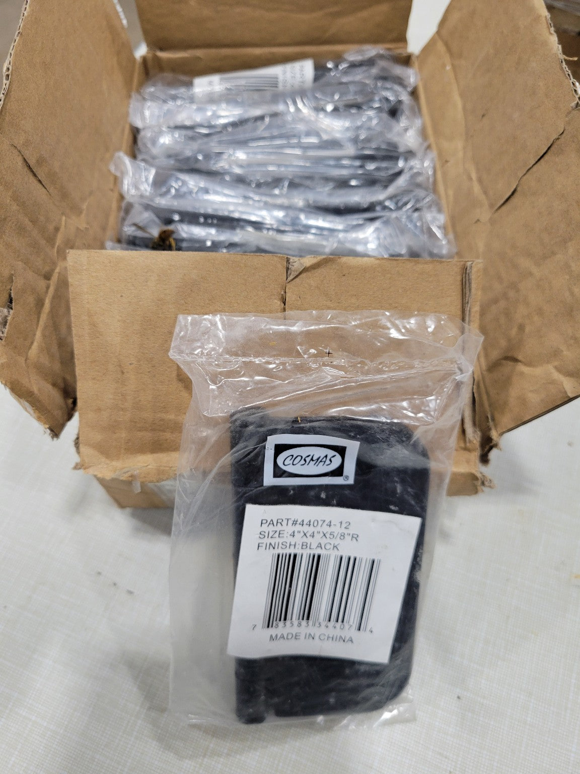 Lot of 14 Cosmas 4" x 4" Door Hinges Black Finish