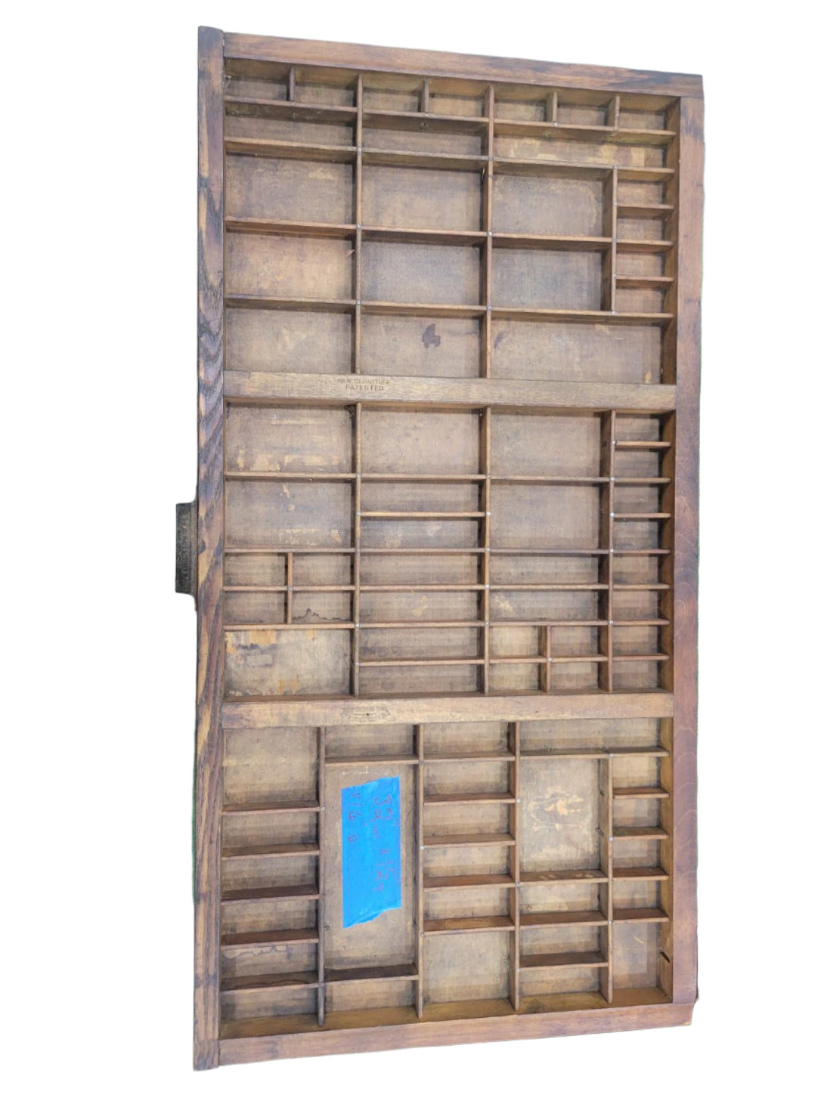 Antique Hamilton Wood Printers Type Tray – Shadowbox Display Antique Hamilton Wood Printers Type Tray – Shadowbox Display