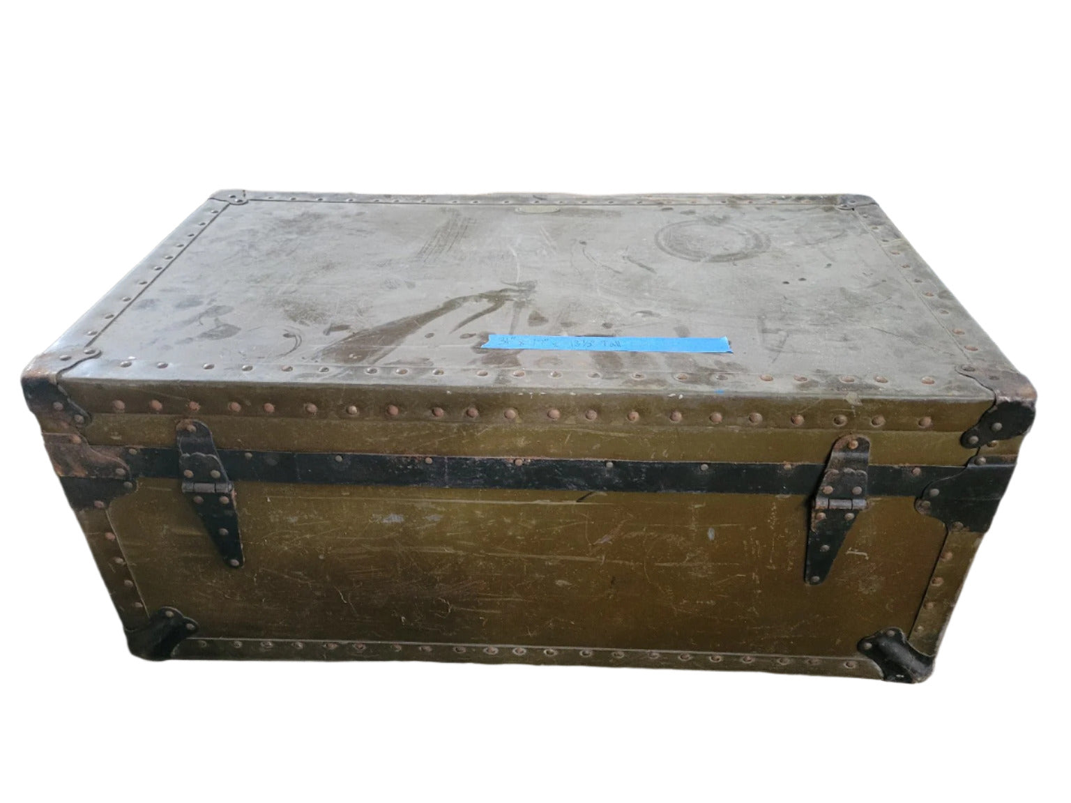 WWII Military Footlocker – Lt. Col. R.S. Jauch, M.C. – Neevel Manufacturing