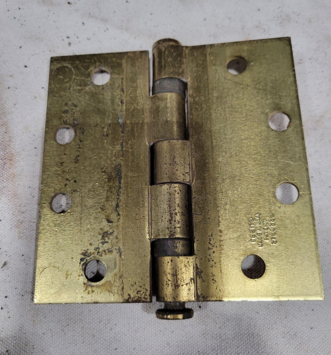 Set of 4 Brass Door Hinges – Pat. 3766229