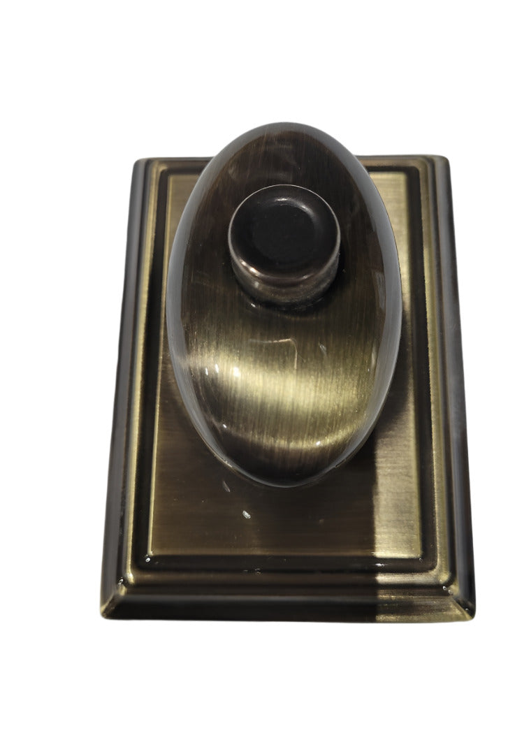 Emtek Privacy Door Knob – #8 Rosette, Turino Lever, US4 Finish (Right Handed)