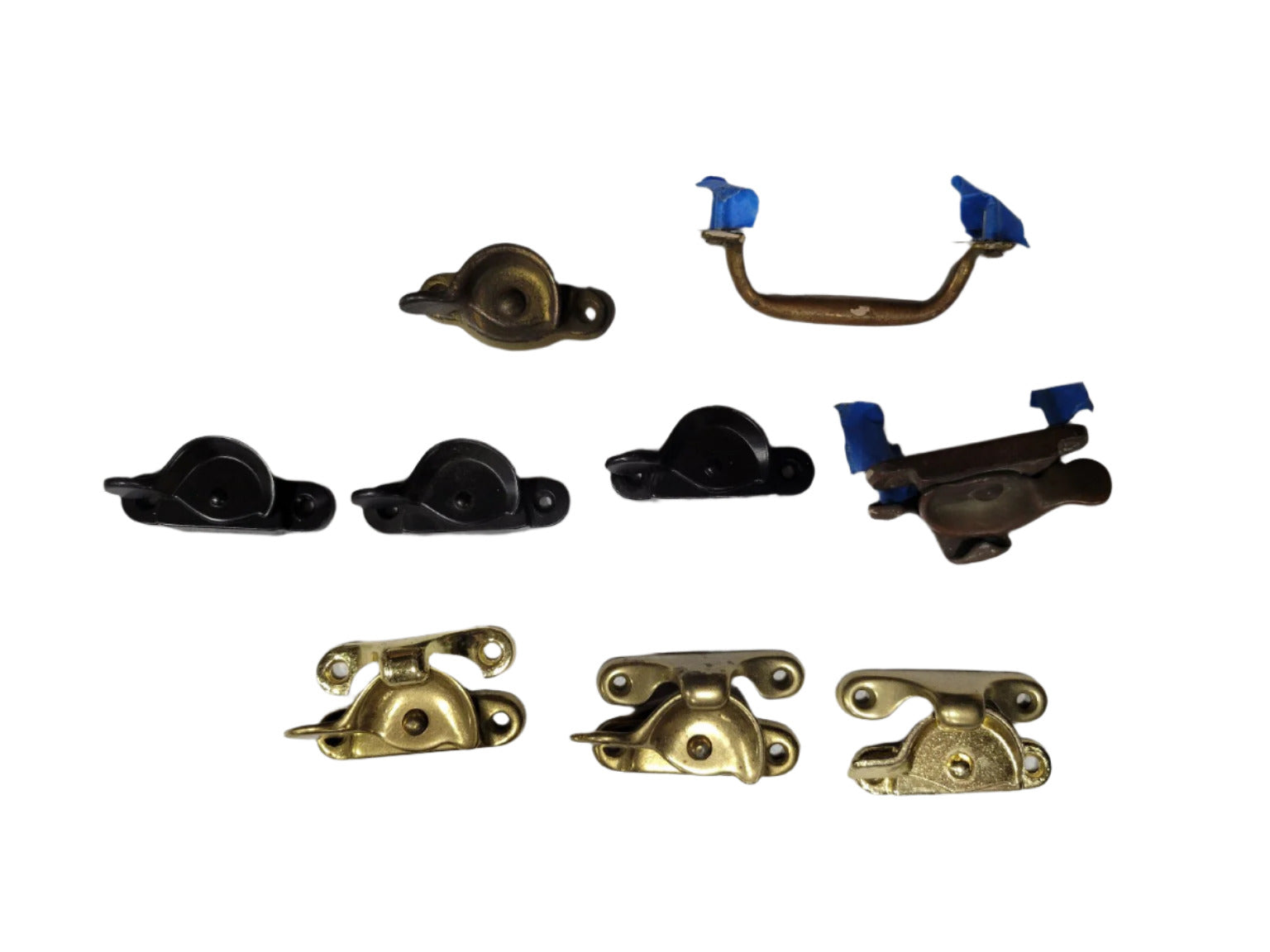 Lot of Assorted Vintage and Modern Window Hardware – Assorted Metals