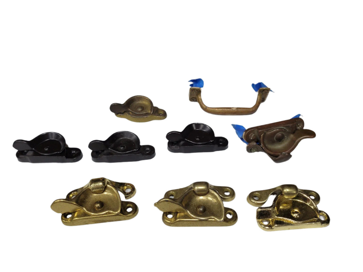 Lot of Assorted Vintage and Modern Window Hardware – Assorted Metals