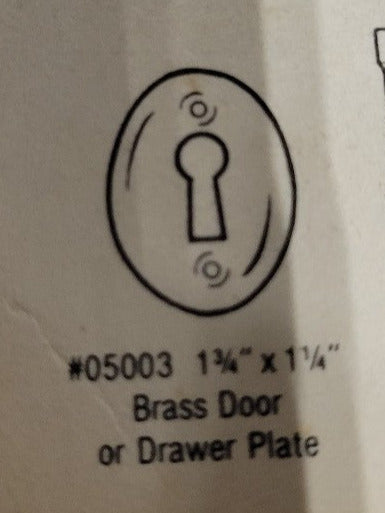 Quincy Solid Brass Key Plates – Set of 2 (NOS, 1983)