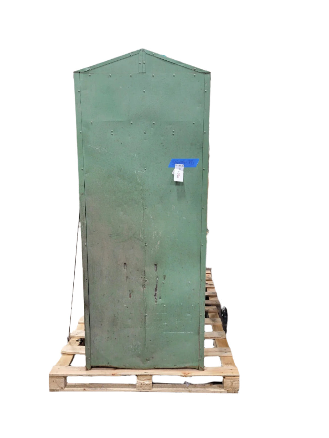 Vintage Industrial Green Steel Locker – Triple Unit