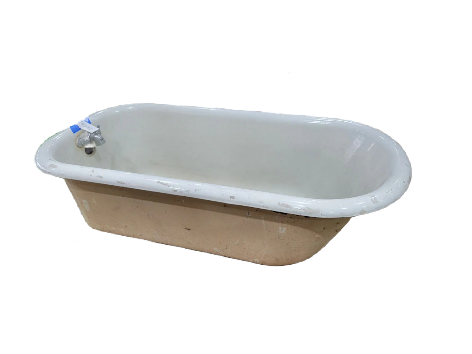 Antique Cast Iron Clawfoot Bathtub – 60" Salvaged Soaking Tub