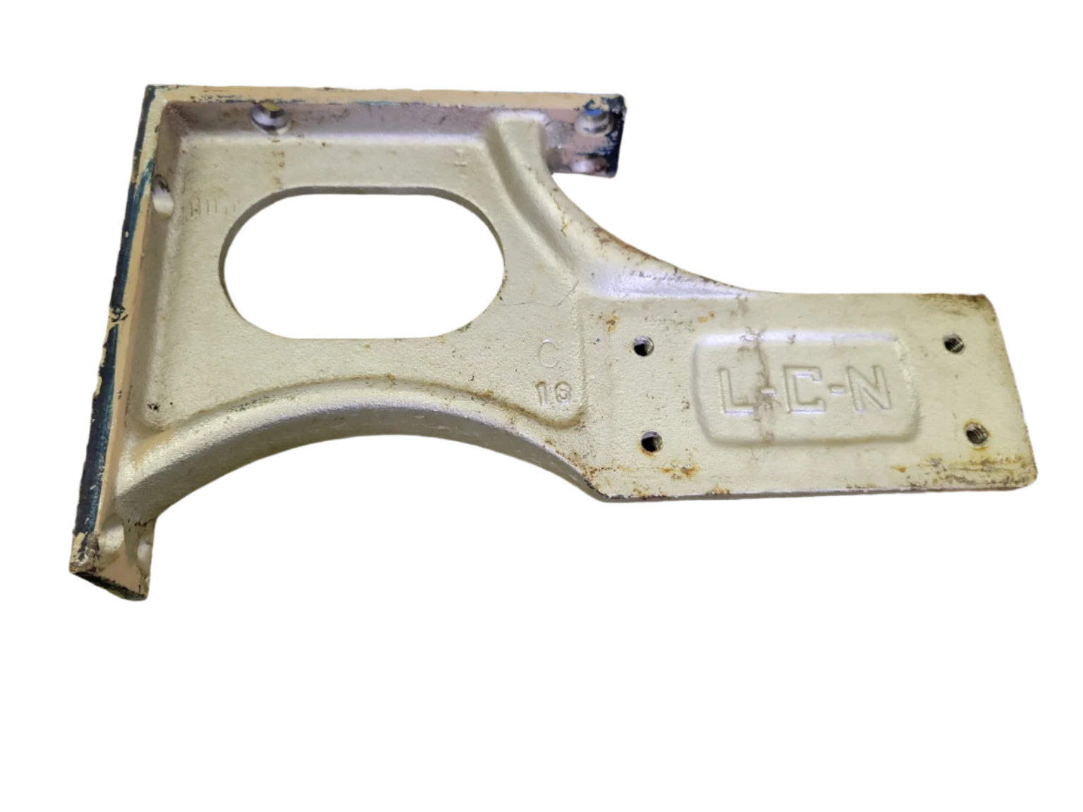 Vintage Industrial Cast Iron Door Closer Mounting Bracket – L.C.N Marked