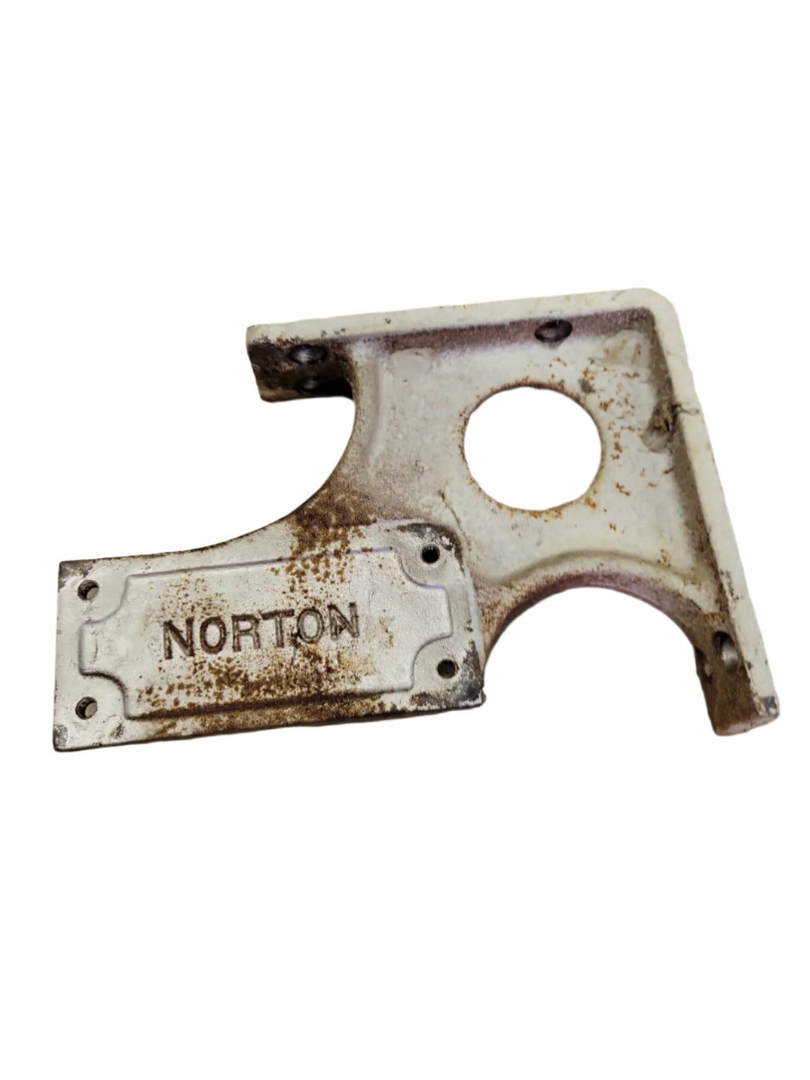 Vintage Norton Cast Iron Door Closer Mounting Bracket – 8" L x 5 ½" T x 1 ½" D