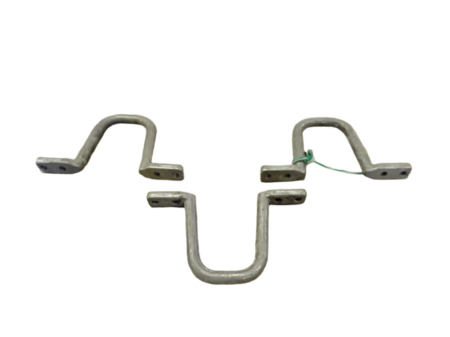Set of 3 Vintage Metal U-Bolt Style Handles / Brackets – 5" x ½" x 2 ¾"