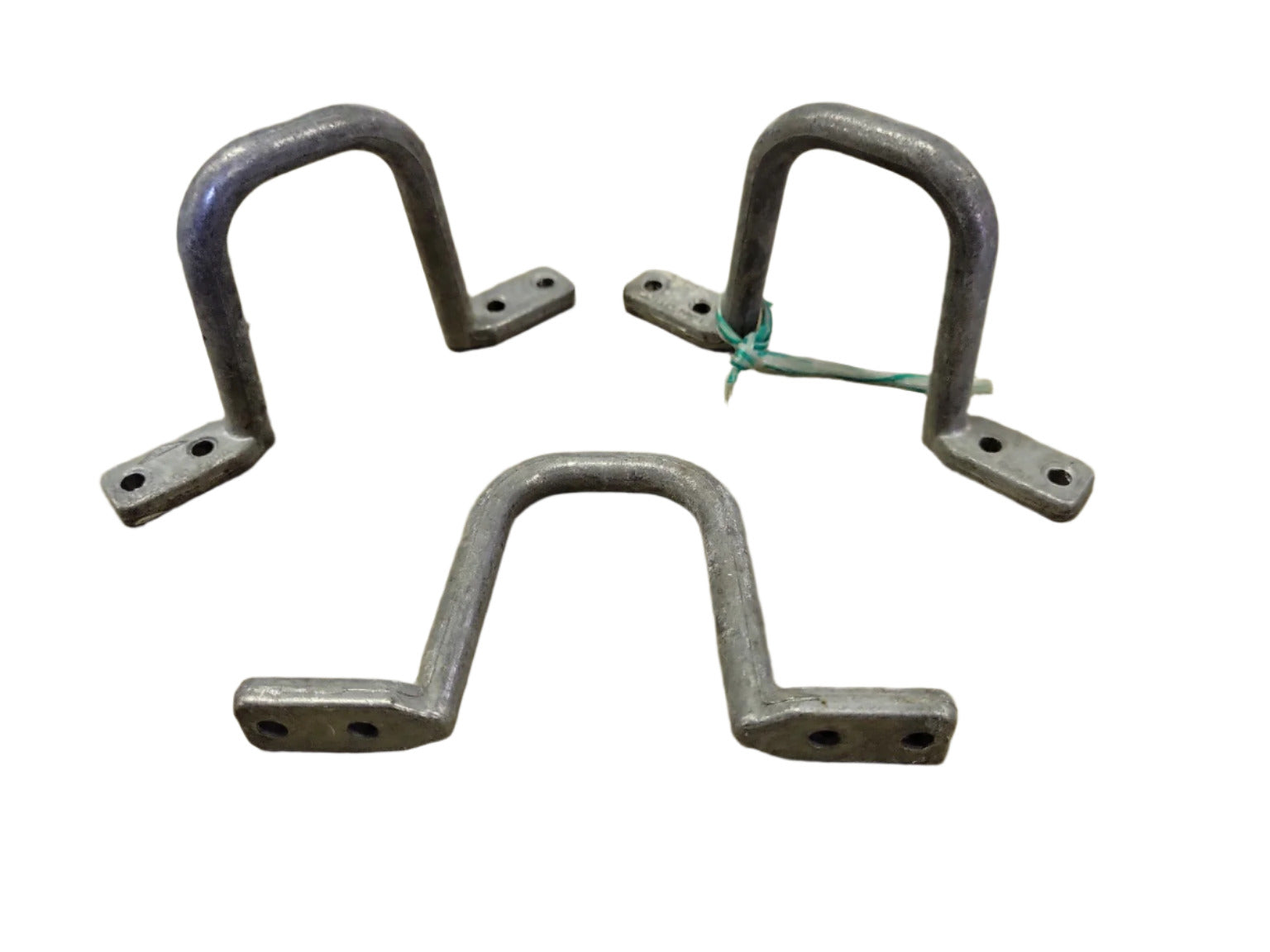 Set of 3 Vintage Metal U-Bolt Style Handles / Brackets – 5" x ½" x 2 ¾"