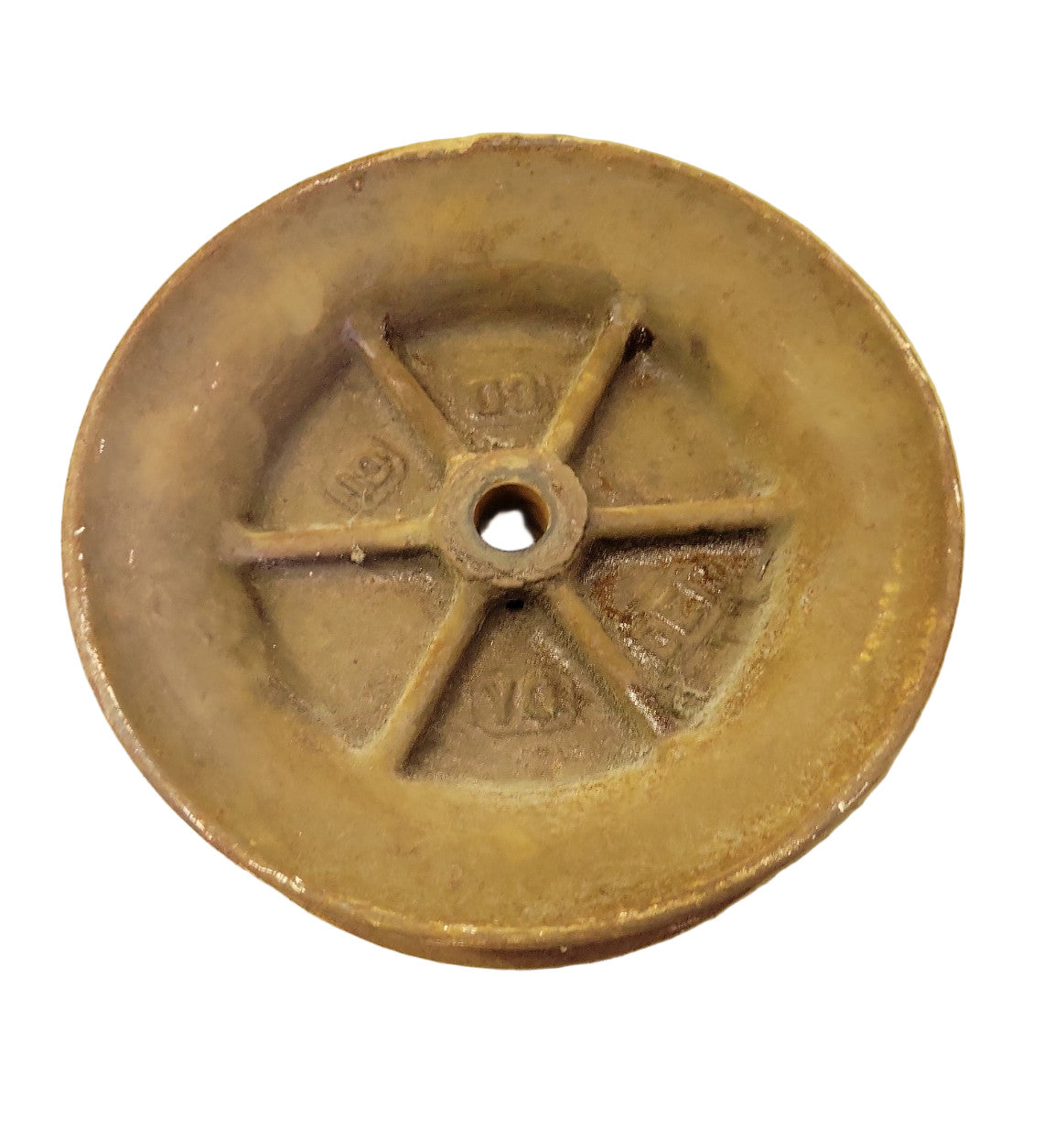 Vintage Cast Iron Pulley – 8 3/4" Diameter x 2 5/8" Depth
