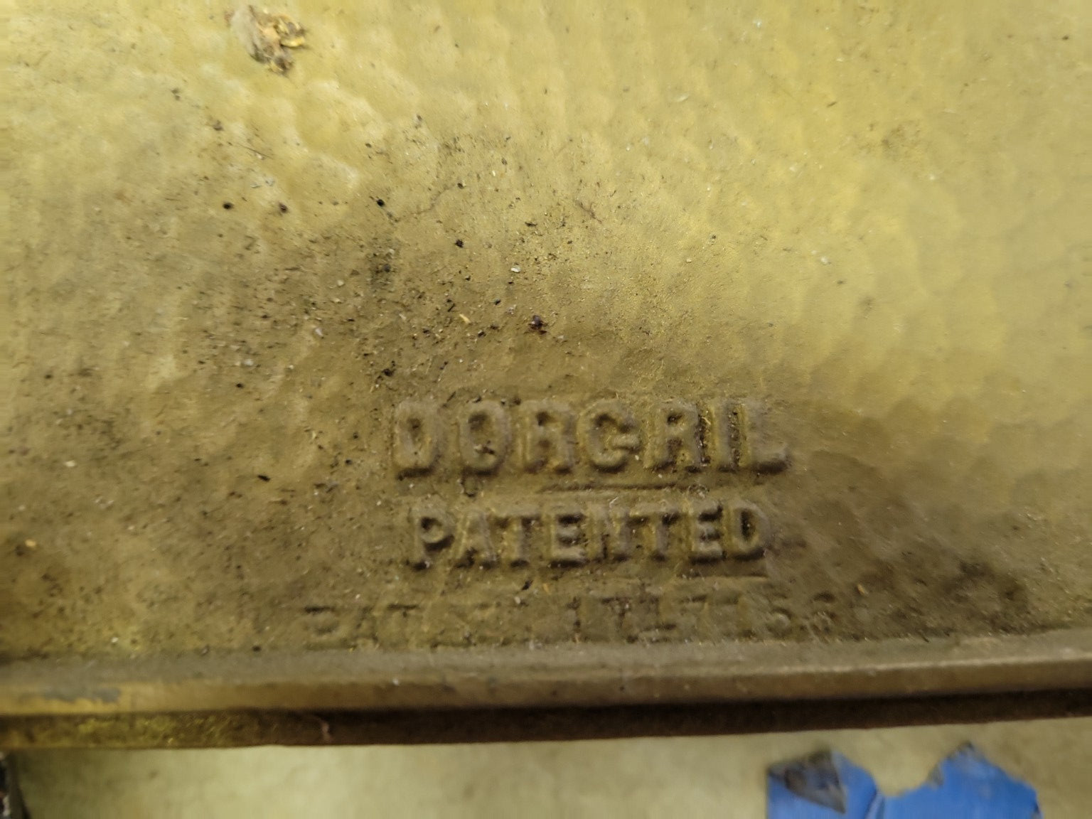 Antique "Peephole Grille" Cast Brass Door Grille with Hinged Viewer and Knocker – By Mical