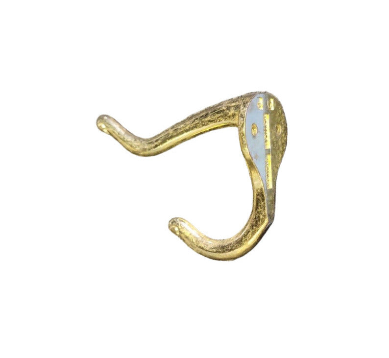 Lot of 43 Brass-Finish Single Coat Hooks