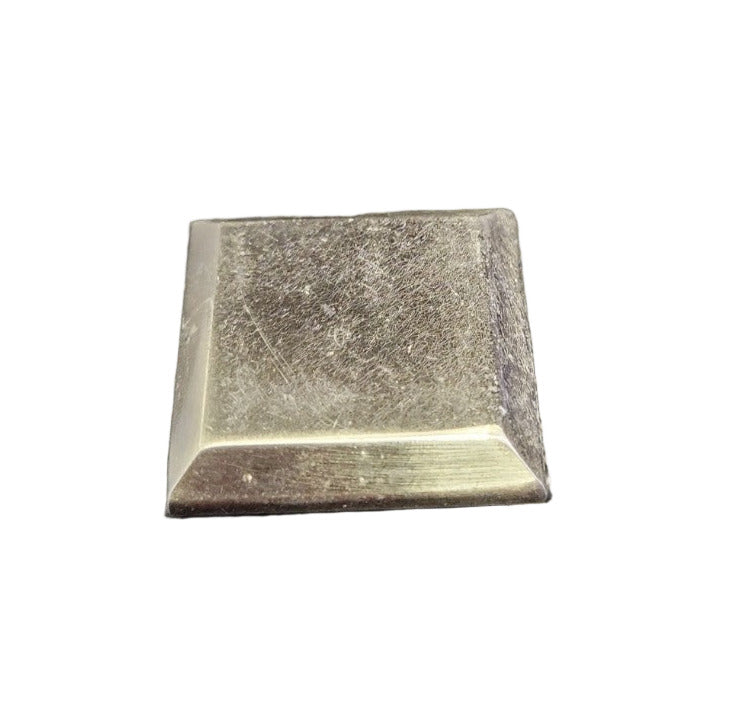 Set of 5 Modern Brushed Nickel Square Cabinet Knobs