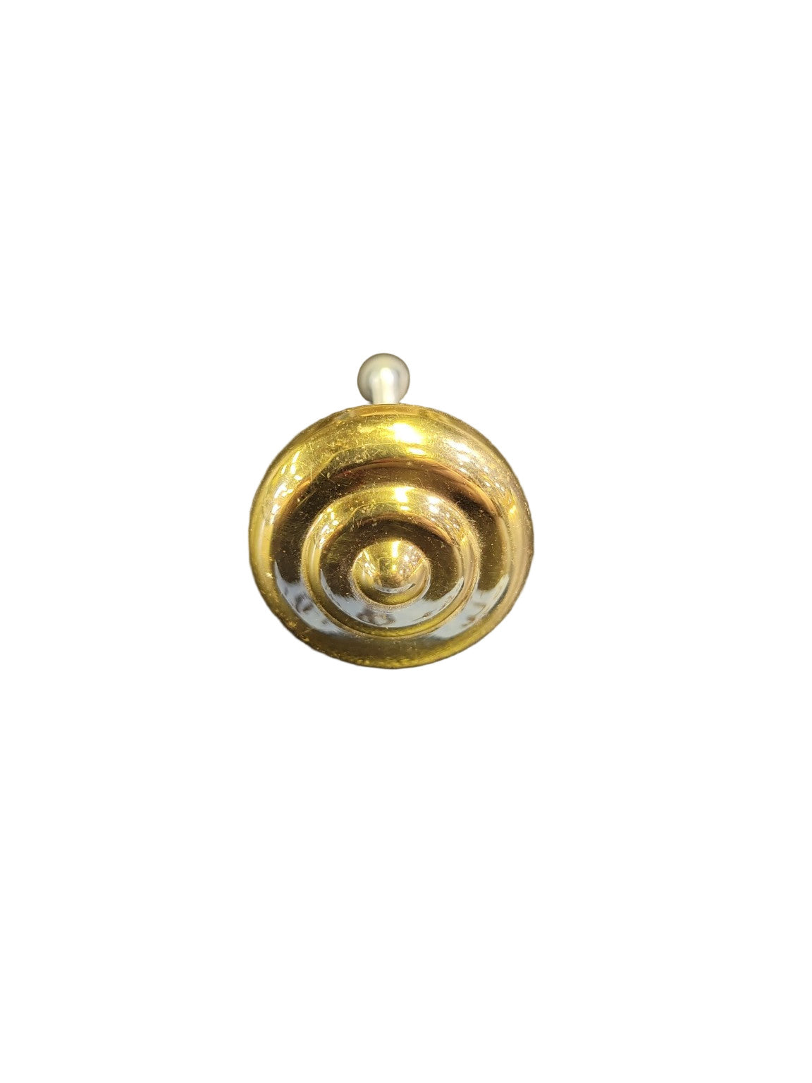 Polished Brass Cabinet Knob – 1 ¼" Diameter