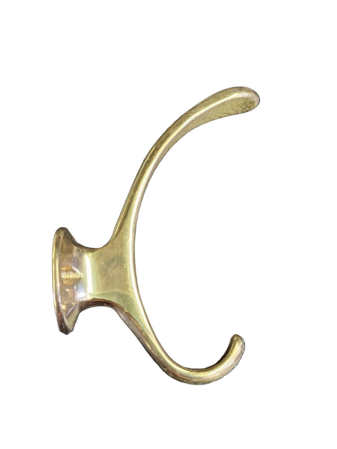 Vintage Solid Brass Wall Hook – Oval Base
