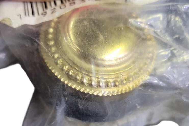 Solid Brass Decorative Floor-Mount Doorstop – 1 1/4" Diameter