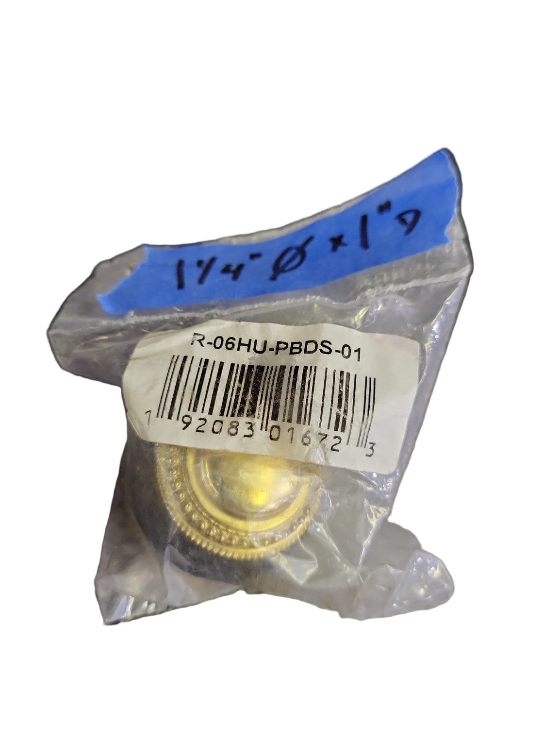 Solid Brass Decorative Floor-Mount Doorstop – 1 1/4" Diameter