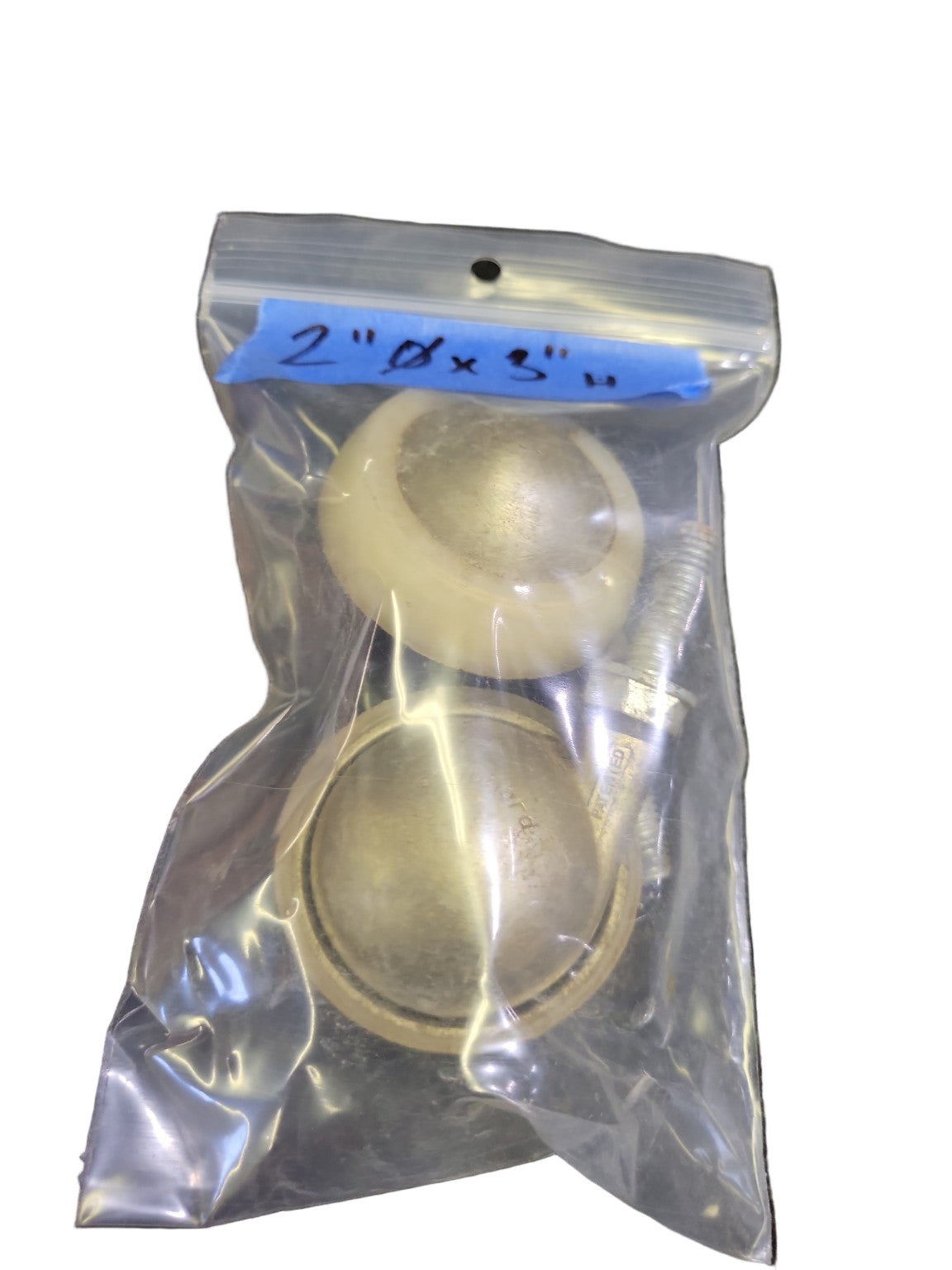 Set of 2 Large Brass Furniture Casters – 2" Wheel