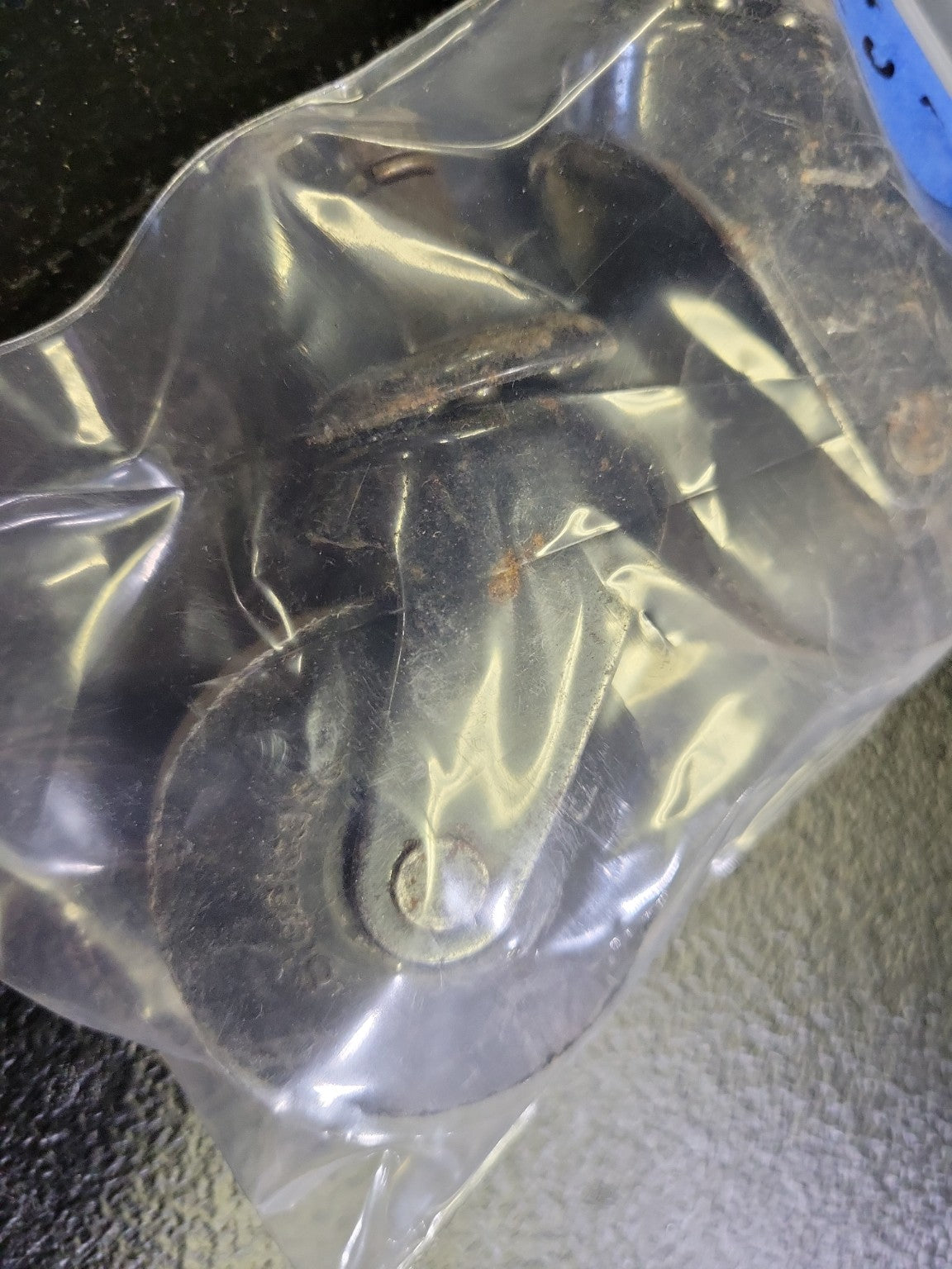 Set of 2 Vintage Steel Swivel Casters – 2" Wheel