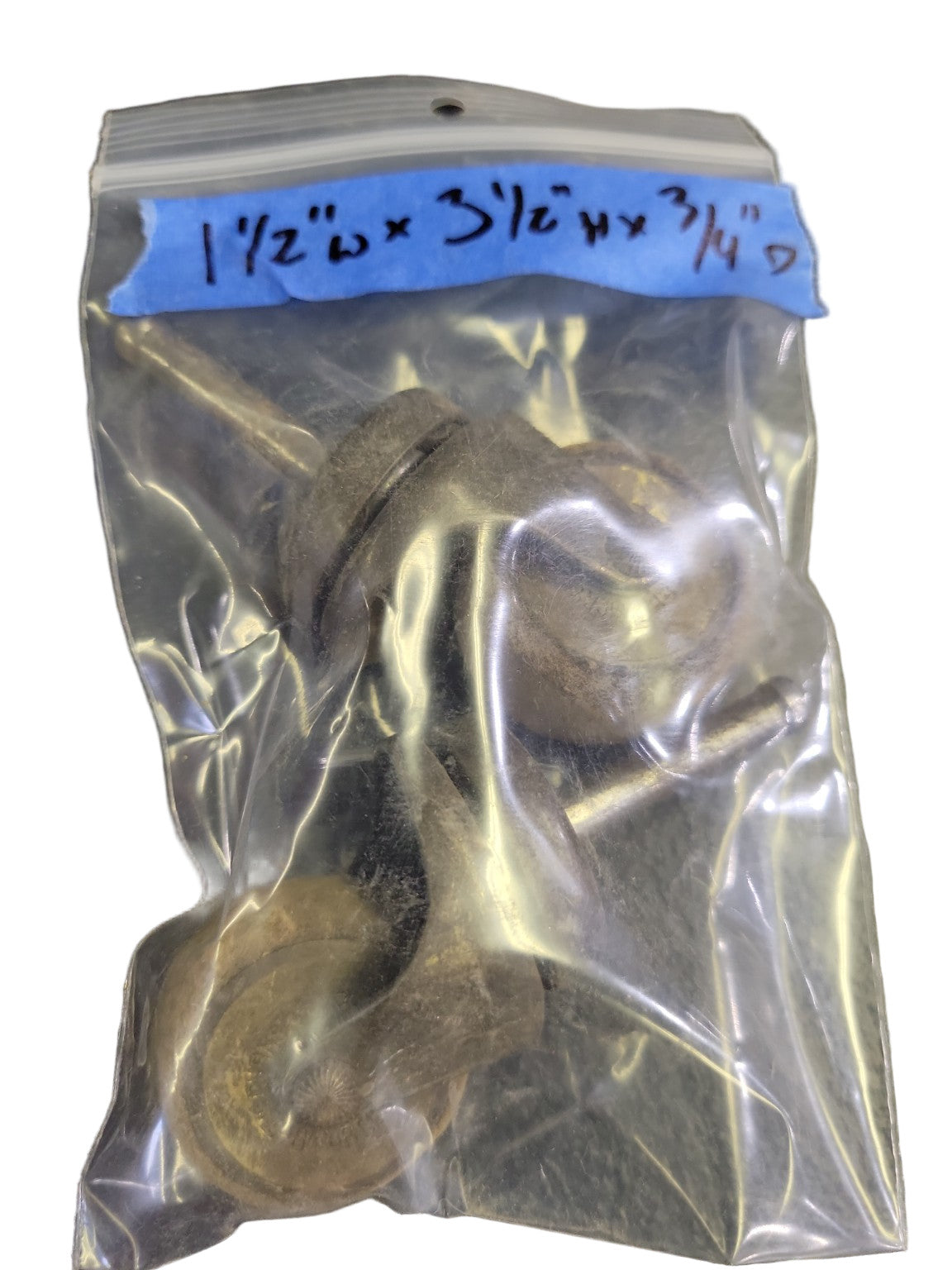 Set of 3 Vintage Shepherd Brass Furniture Casters – 1 ½" Wheels